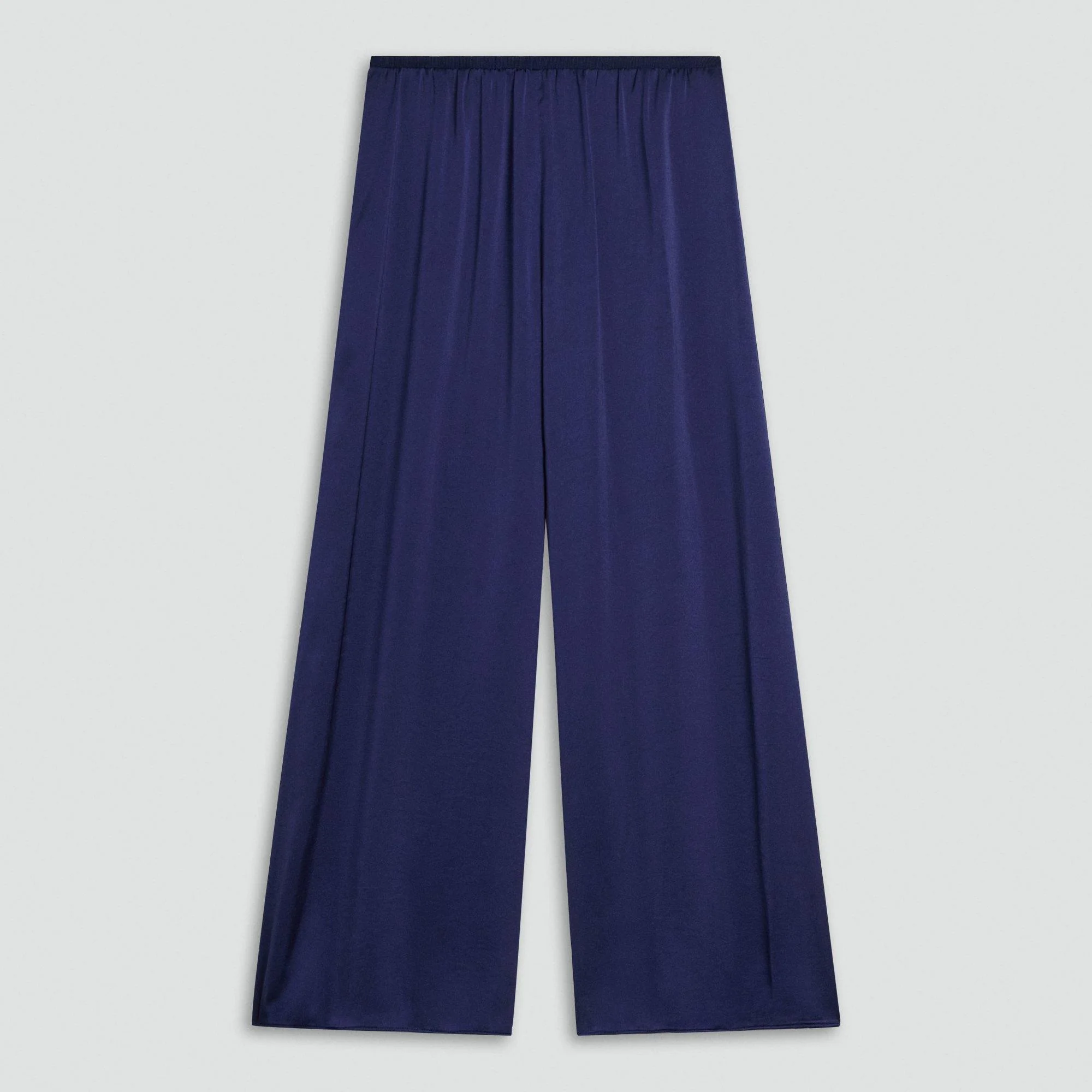 Cropped Fluid Pant in Crushed Satin - 1