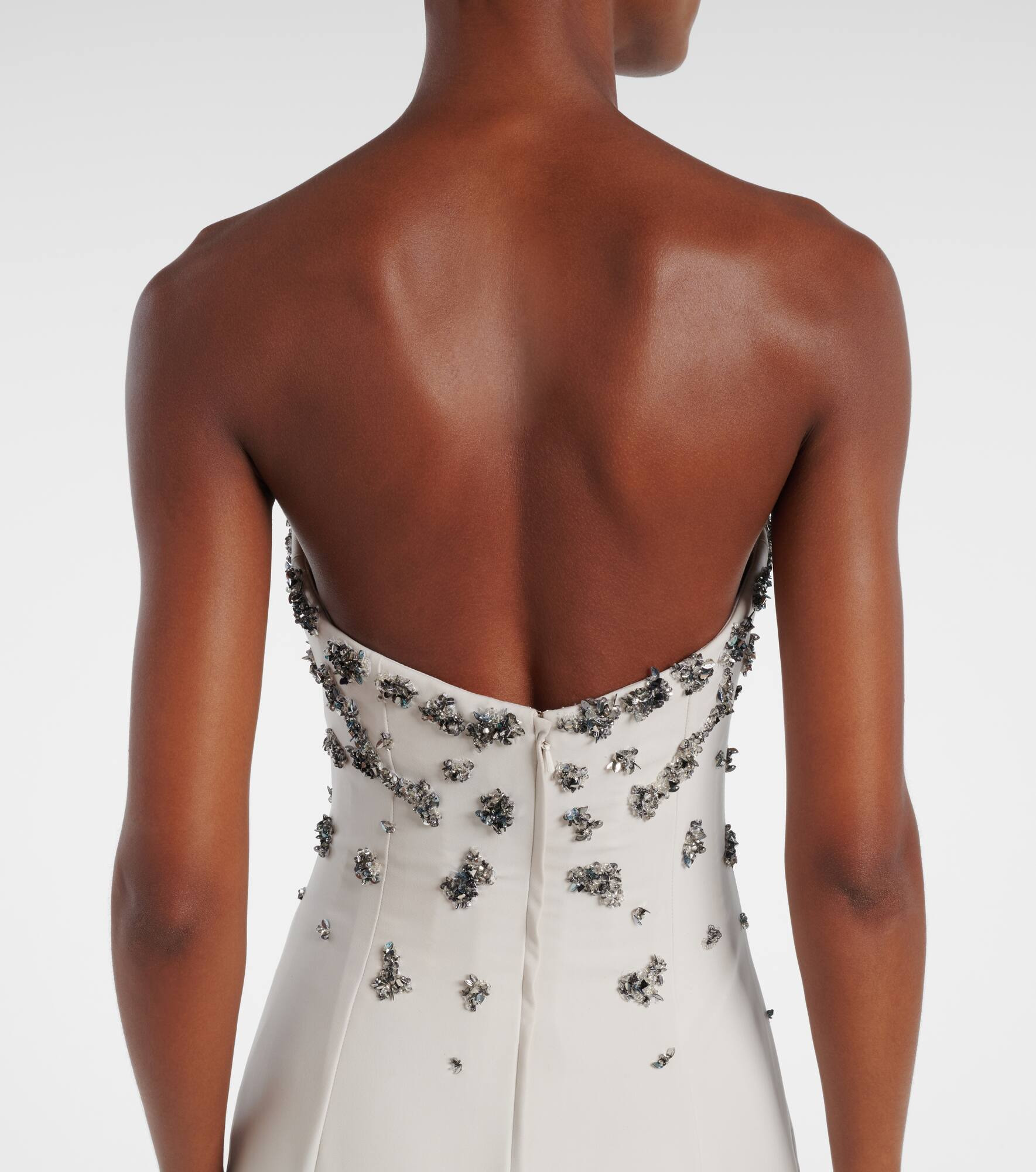 Embellished strapless gown - 6