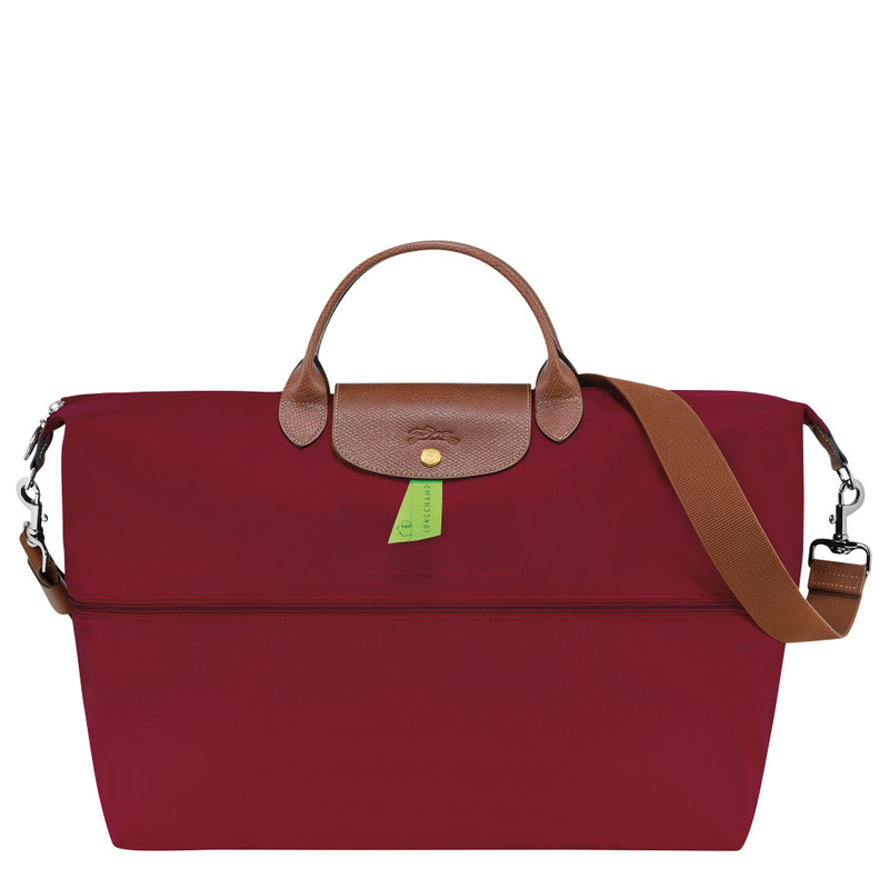Le Pliage Original Travel bag expandable Red - Recycled canvas 4