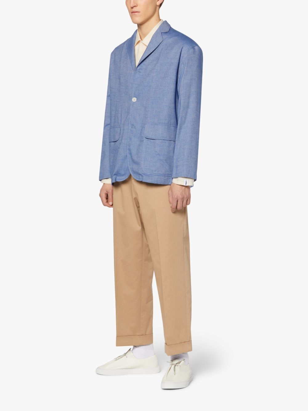 PEMBROKE BLUE COTTON & WOOL JACKET | GSC-104 - 4