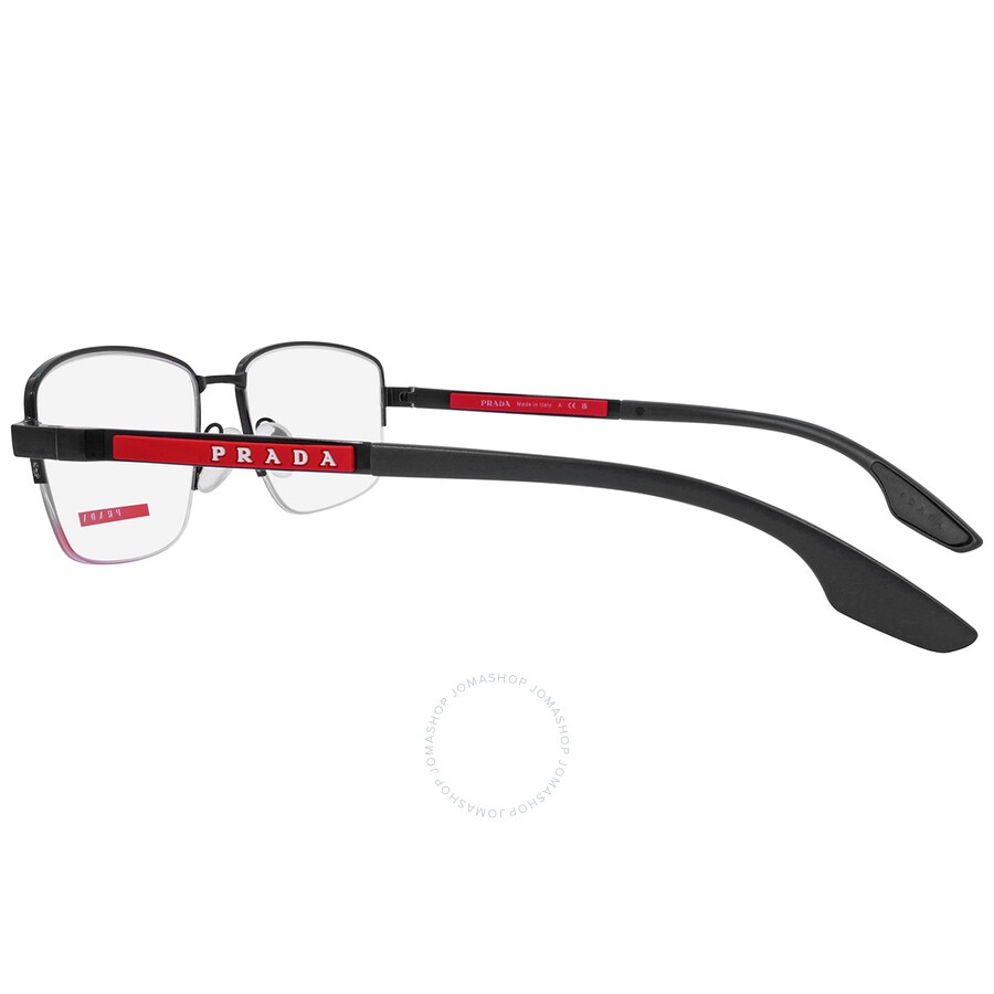Prada Linea Rossa Demo Rectangular Men's Eyeglasses PS 51OV 1AB1O1 56 - 3