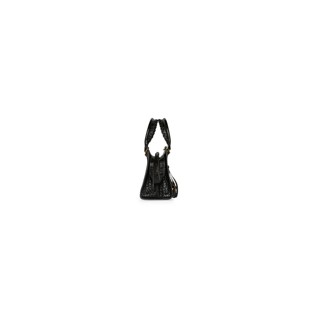 Women's Neo Classic Xs Handbag Crocodile Embossed in Black - 4