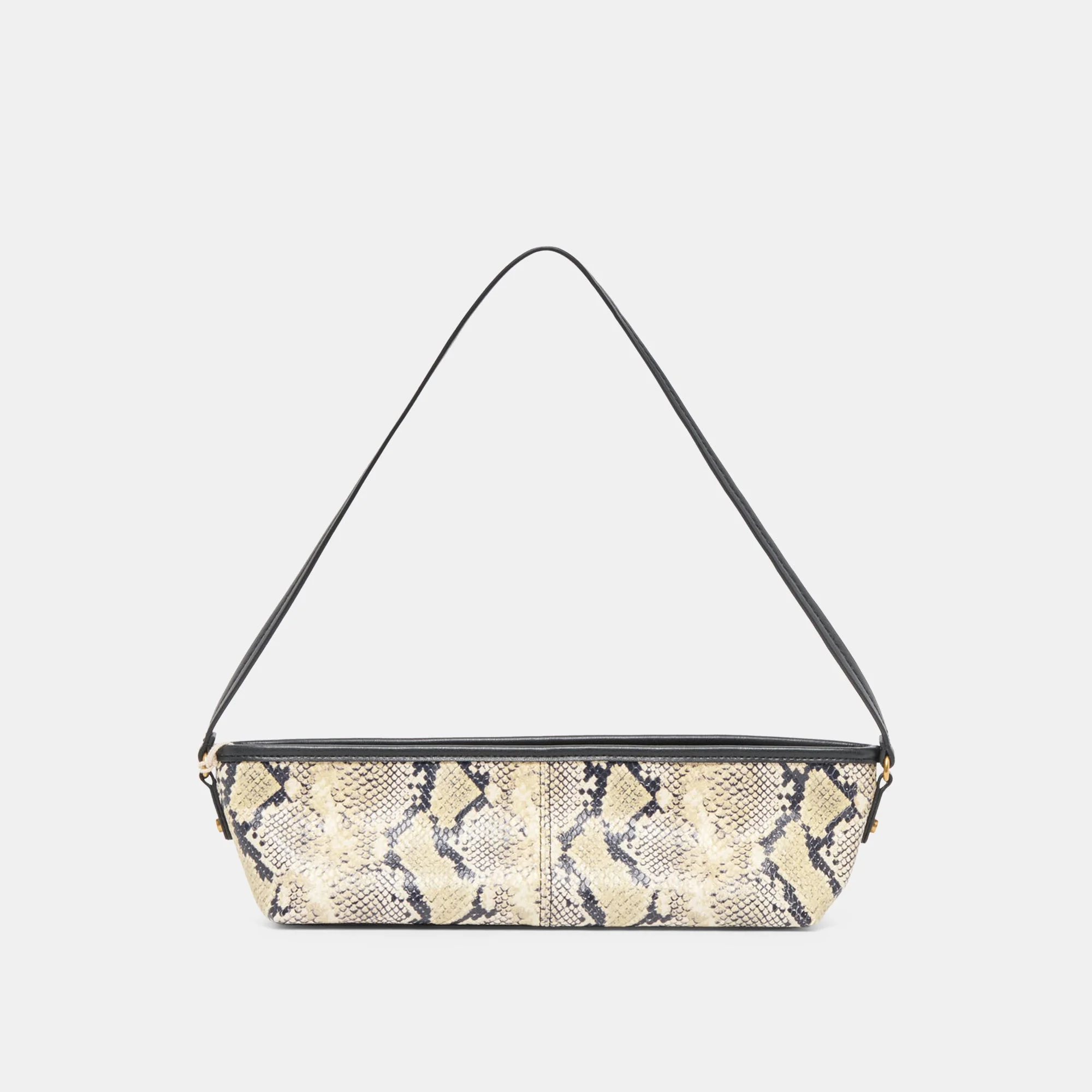 SAVAII SHOULDER BAG BLACK WHITE SNAKE STELLA - 1