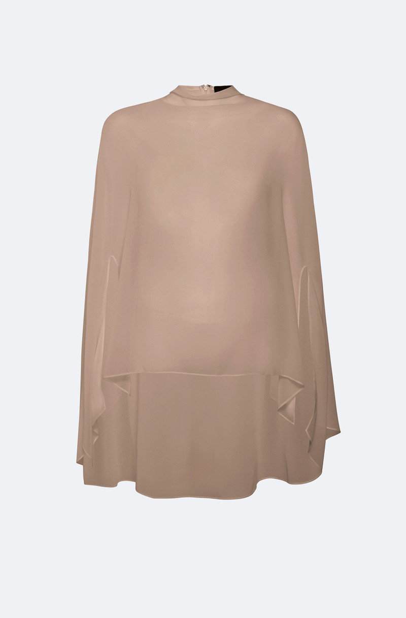 Lightweight Georgette Oversized Cape Tee 1