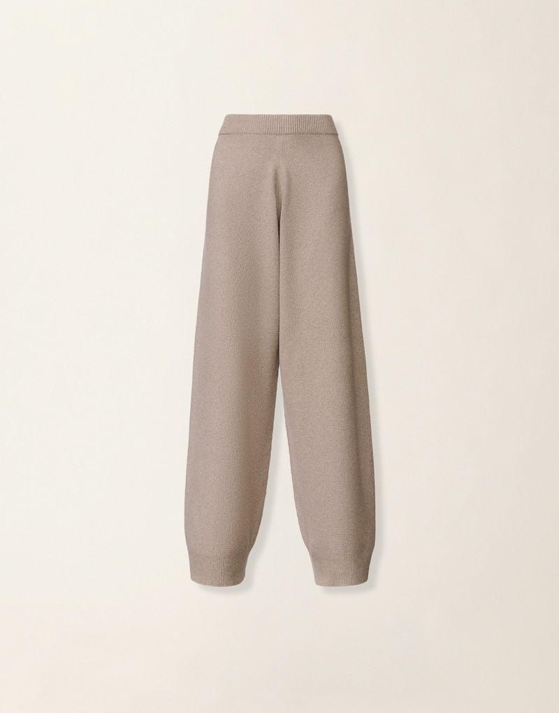 Platinum trousers with lurex 1