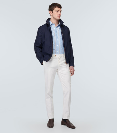 Brunello Cucinelli Striped cotton shirt outlook