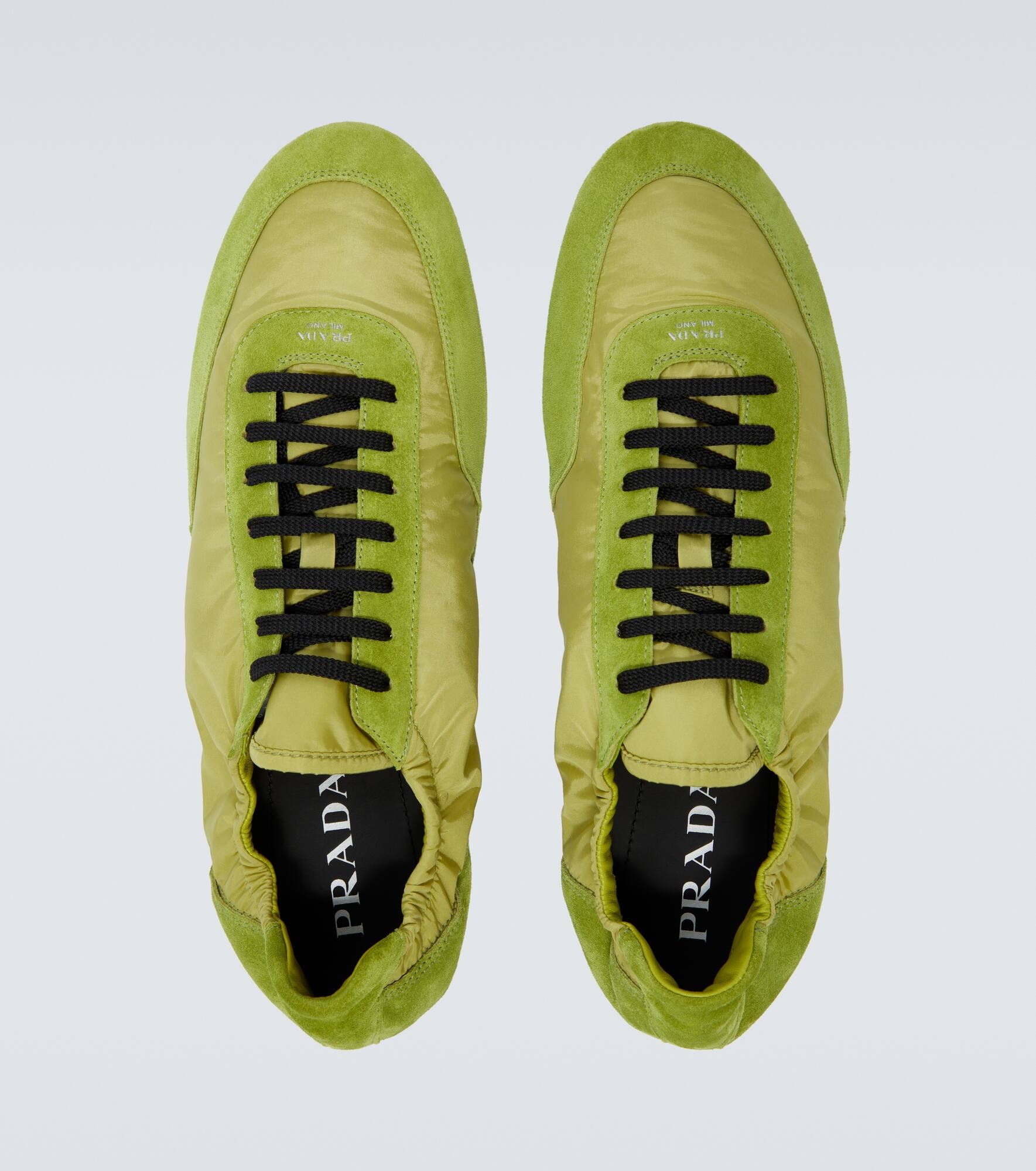 Elastic Collapse Re-Nylon and suede sneakers - 4