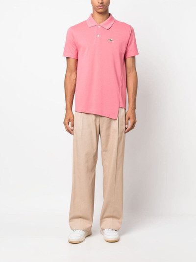 Comme des Garçons SHIRT x Lacoste asymmetric cotton polo shirt outlook