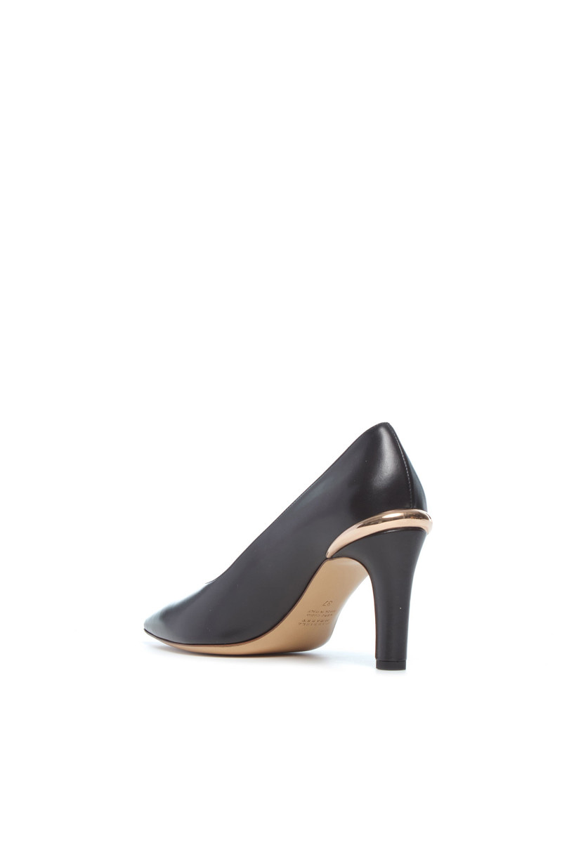 GABRIELA HEARST Edwina High Heel Stiletto Pump in Black Soft Leather outlook