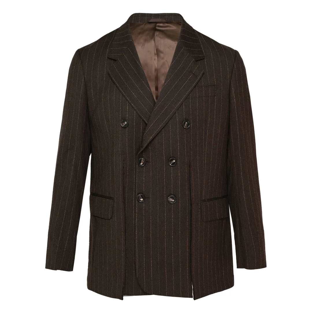 Double Breasted Pinstripe Jacket - 1