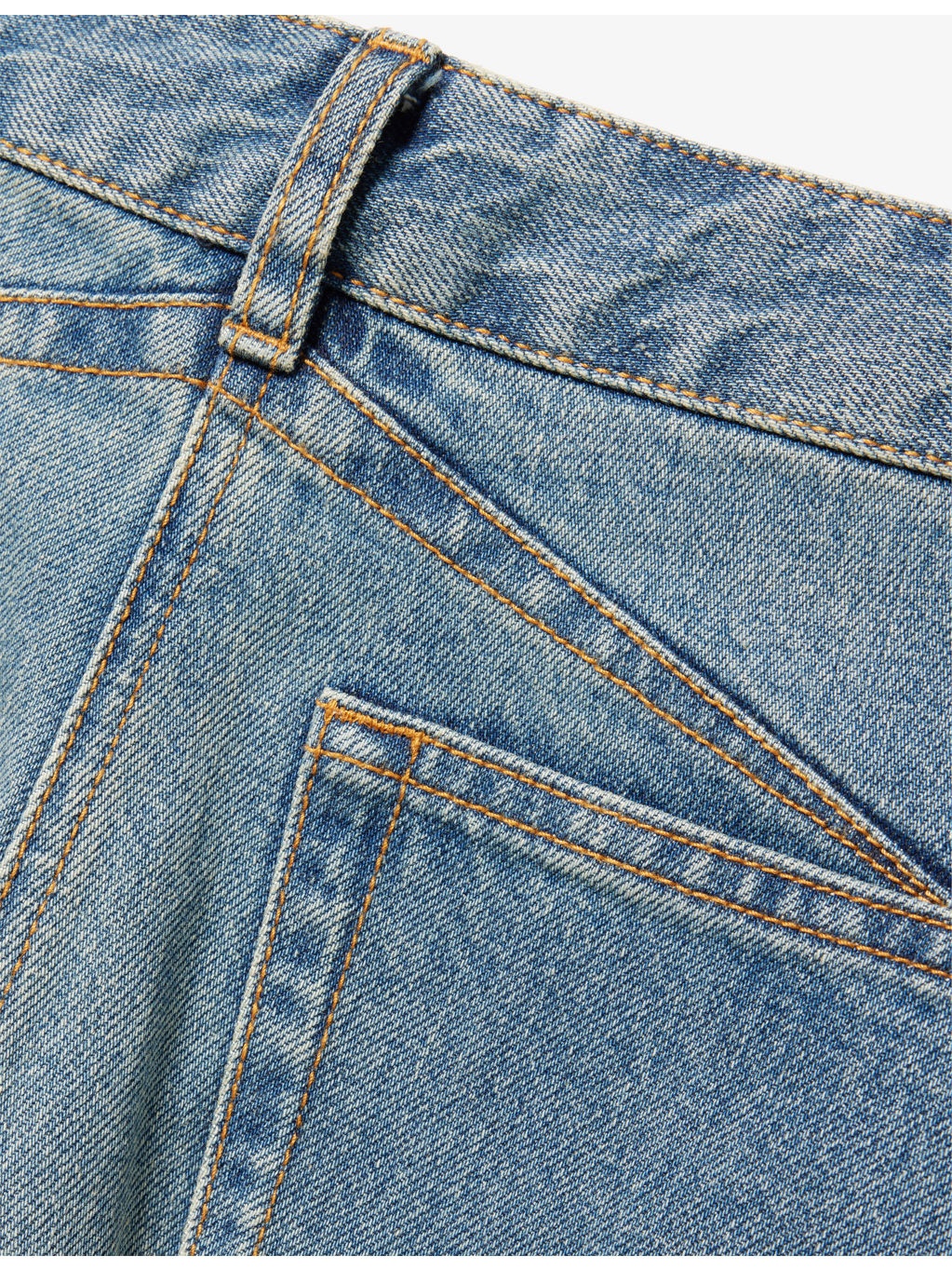 Barrel-Leg Round Denim Jeans - 6