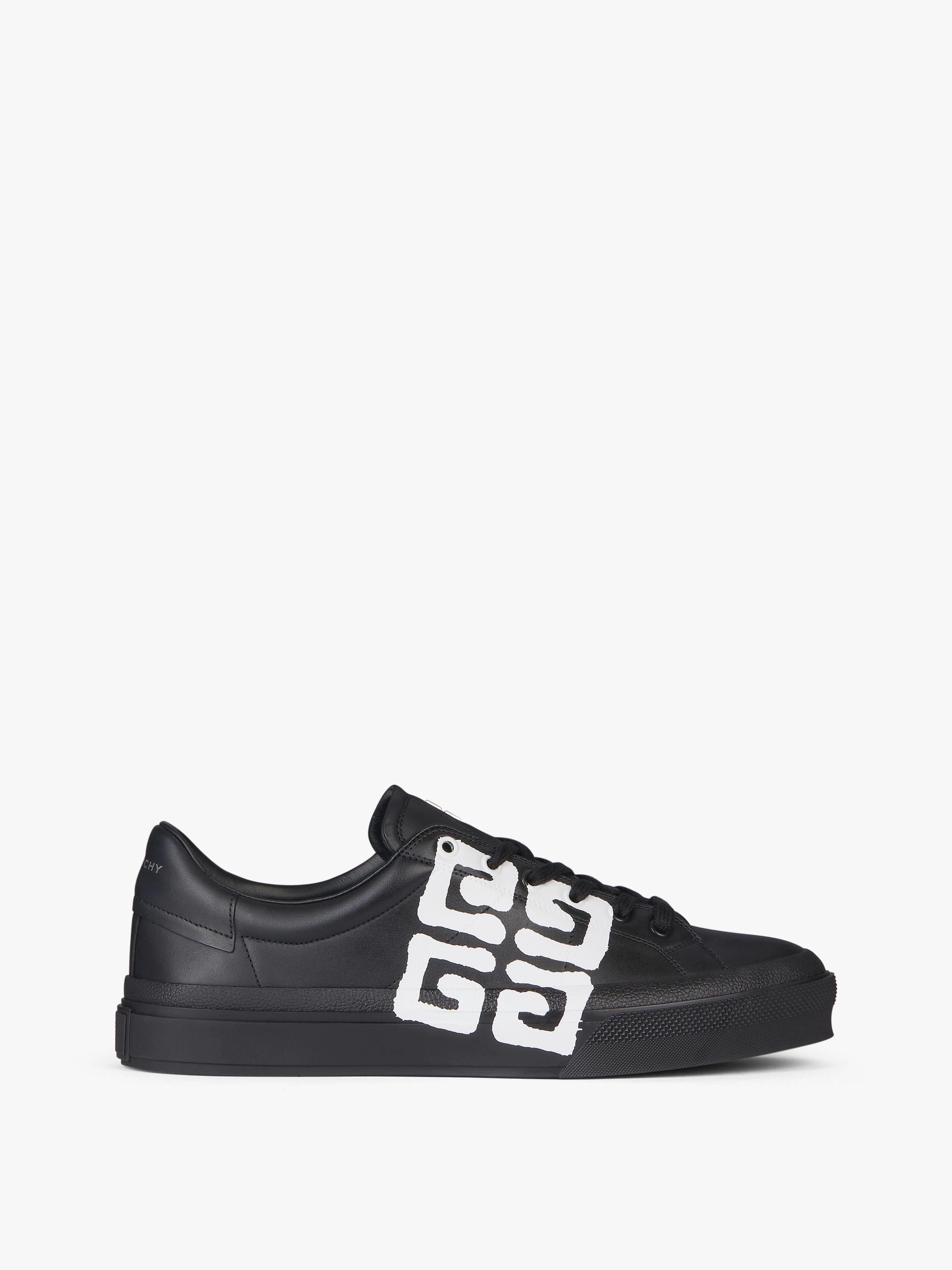 CITY SPORT SNEAKERS IN LEATHER WITH TAG EFFECT 4G PRINT - 1