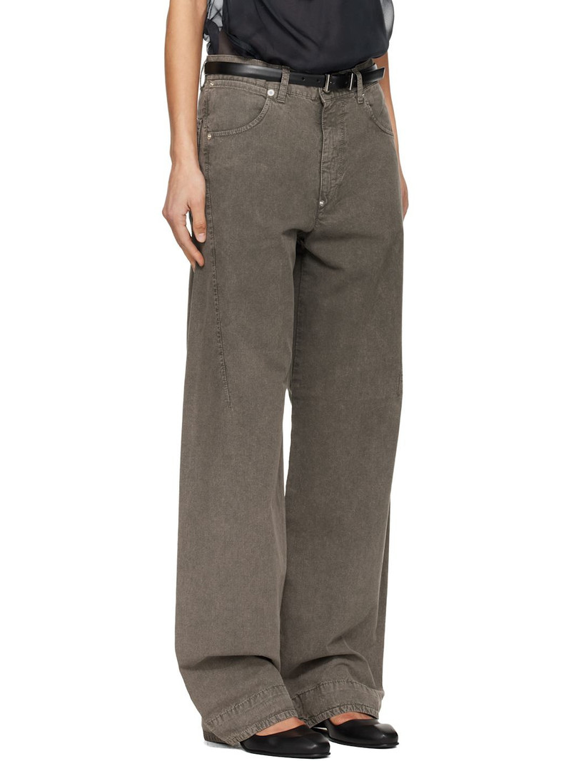 Gray Darted Jeans 2