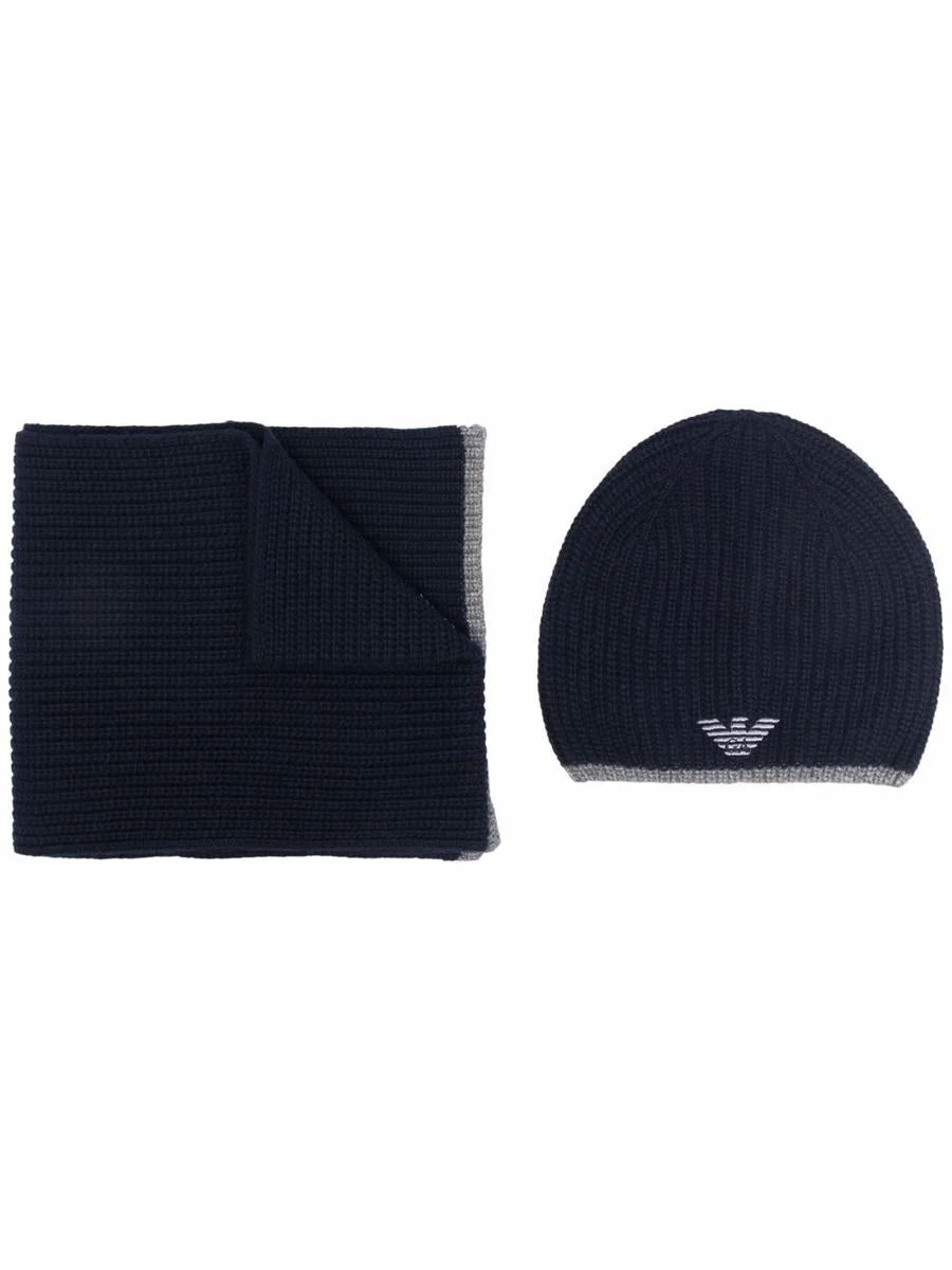 Emporio Armani Scarf And Beanie Set - 1