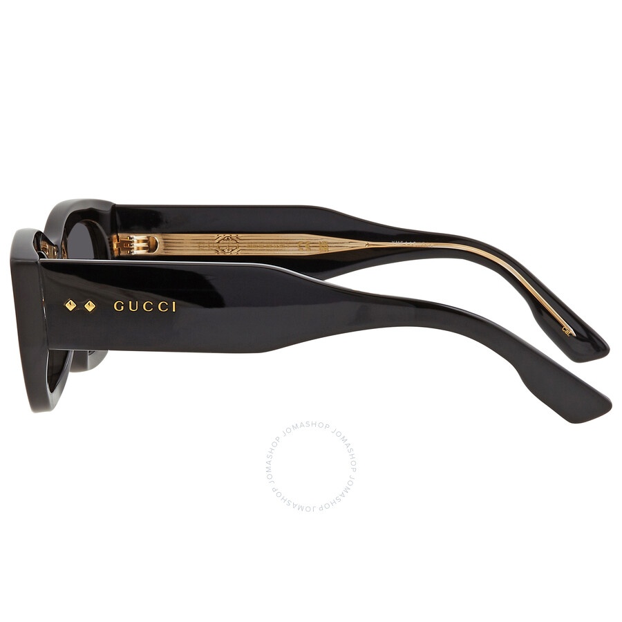 Gucci Solid Grey Rectangular Ladies Sunglasses GG1215S 002 51 - 4