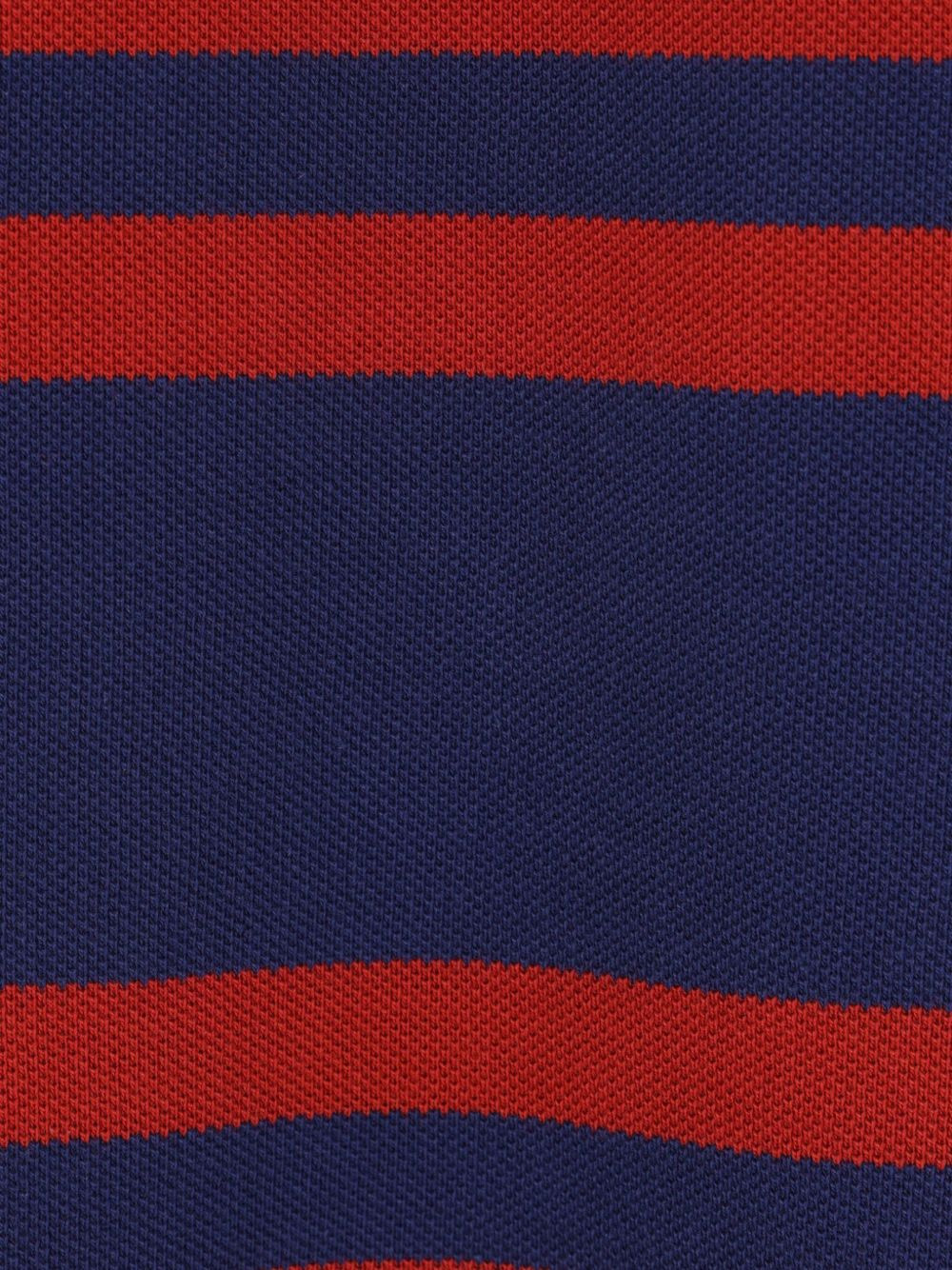 Chez embroidery striped  polo shirt - 5