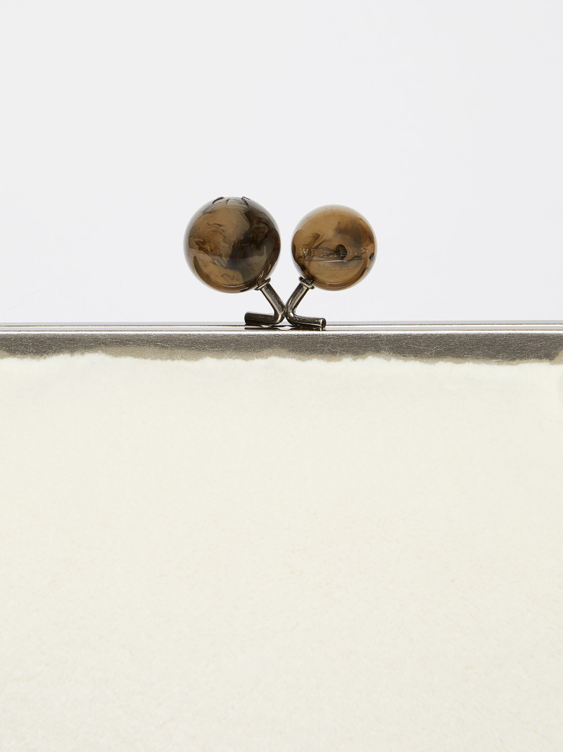 MALIA Medium Pasticcino Bag with long pile fabric 5