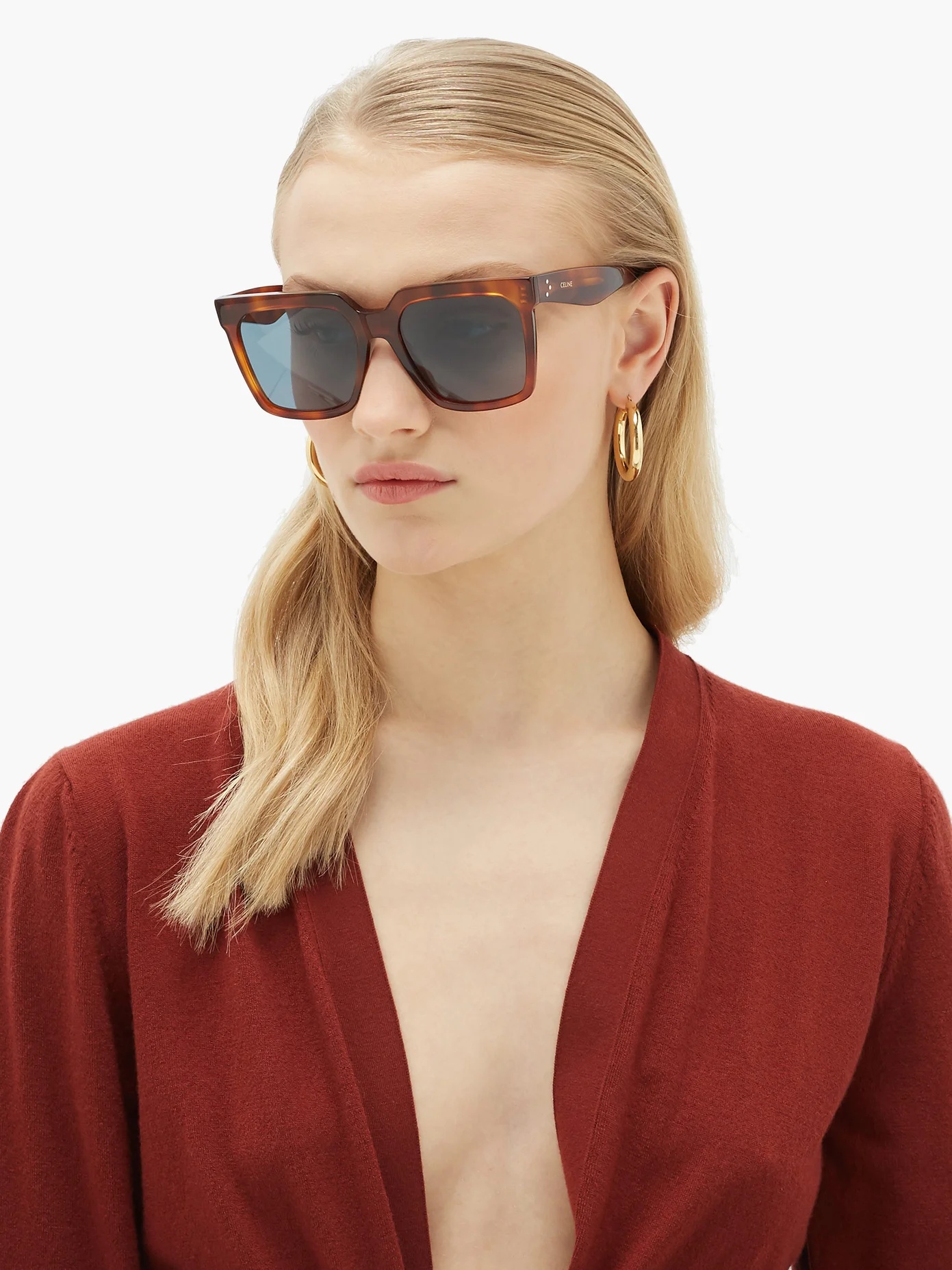 Square acetate sunglasses - 2