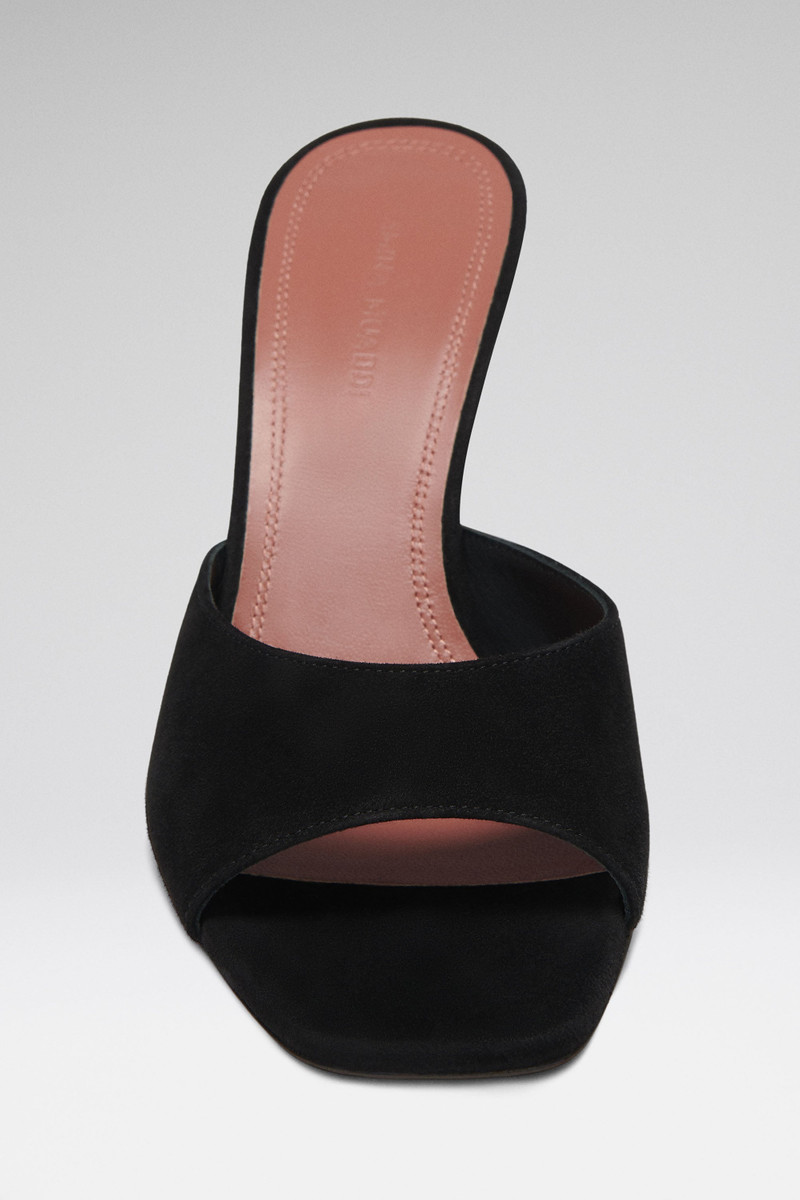 Amina Muaddi LUPITA SLIPPER 70 BLACK SUEDE outlook
