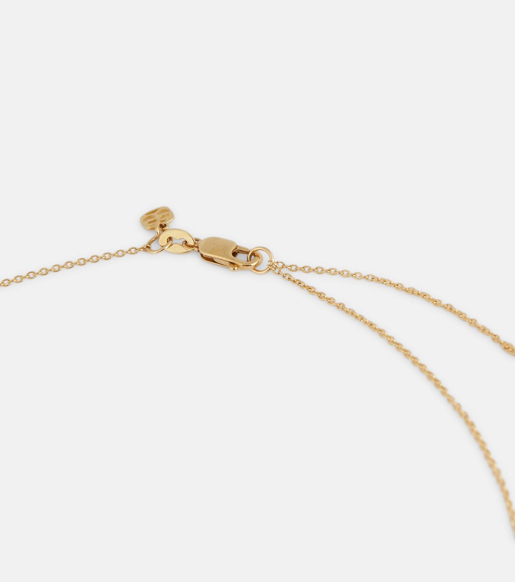 Mama 14kt yellow gold necklace with diamonds - 4