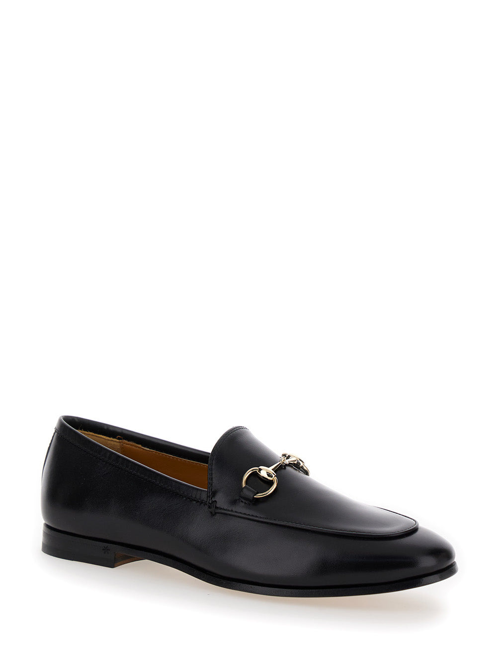 Gucci Women 'Jordaan' Black Loafers With Horsebit Detail In Leather Woman - 2
