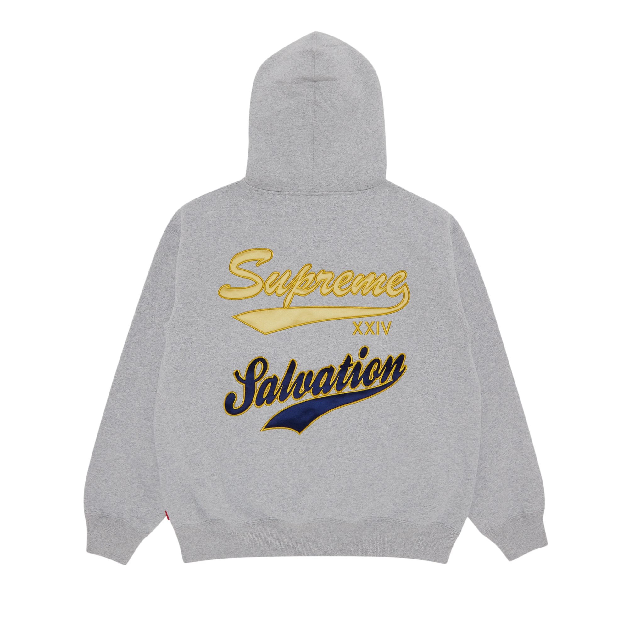 Supreme Salvation Zip Up Hooded Sweatshirt 'Heather Grey' - 2