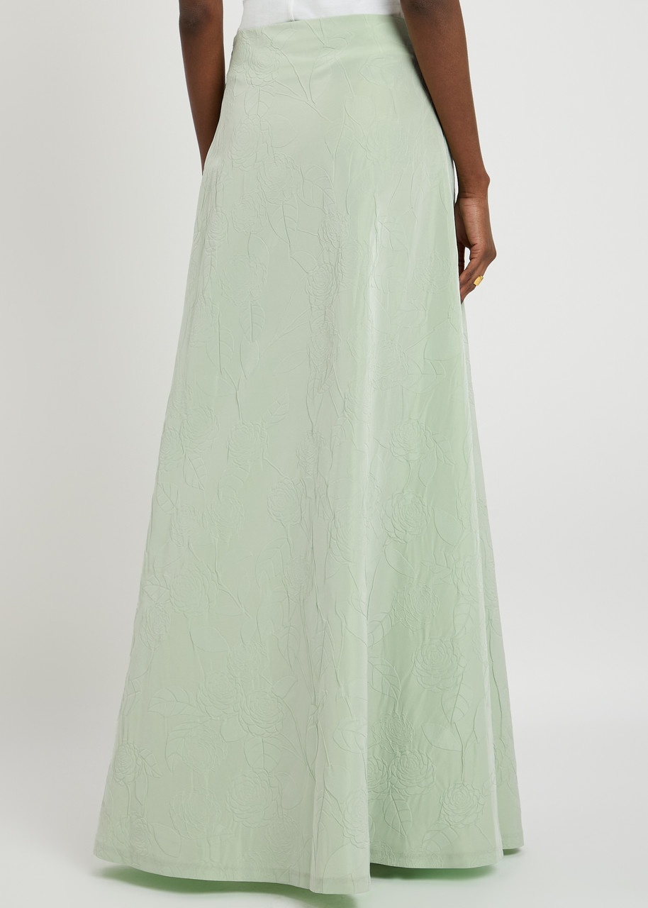 Bernadette Caswell Taffeta Maxi Skirt - 3