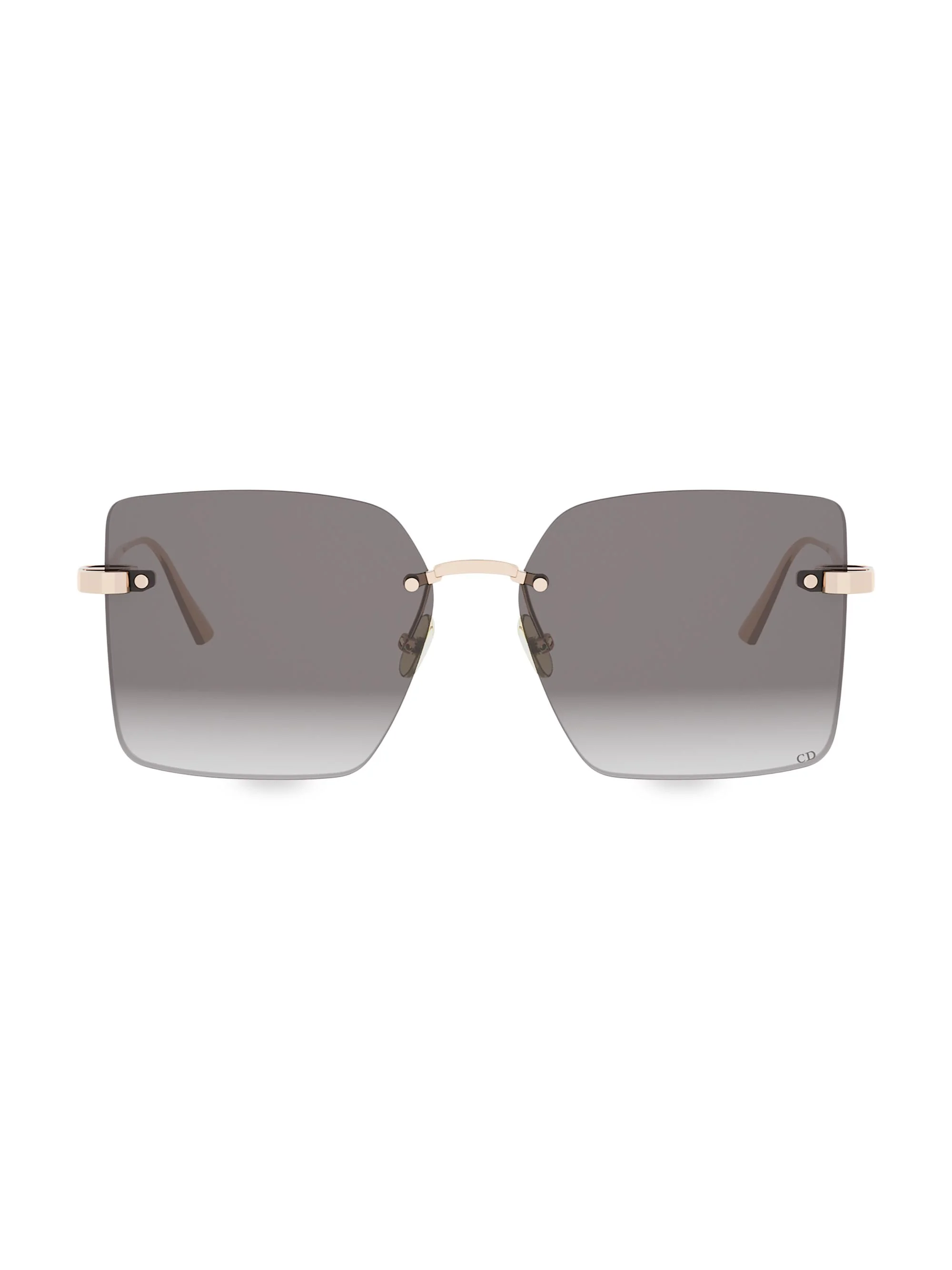 Women's CDior S3U 58MM Square Sunglasses - Rose Gold And Gradient Smoke - 1