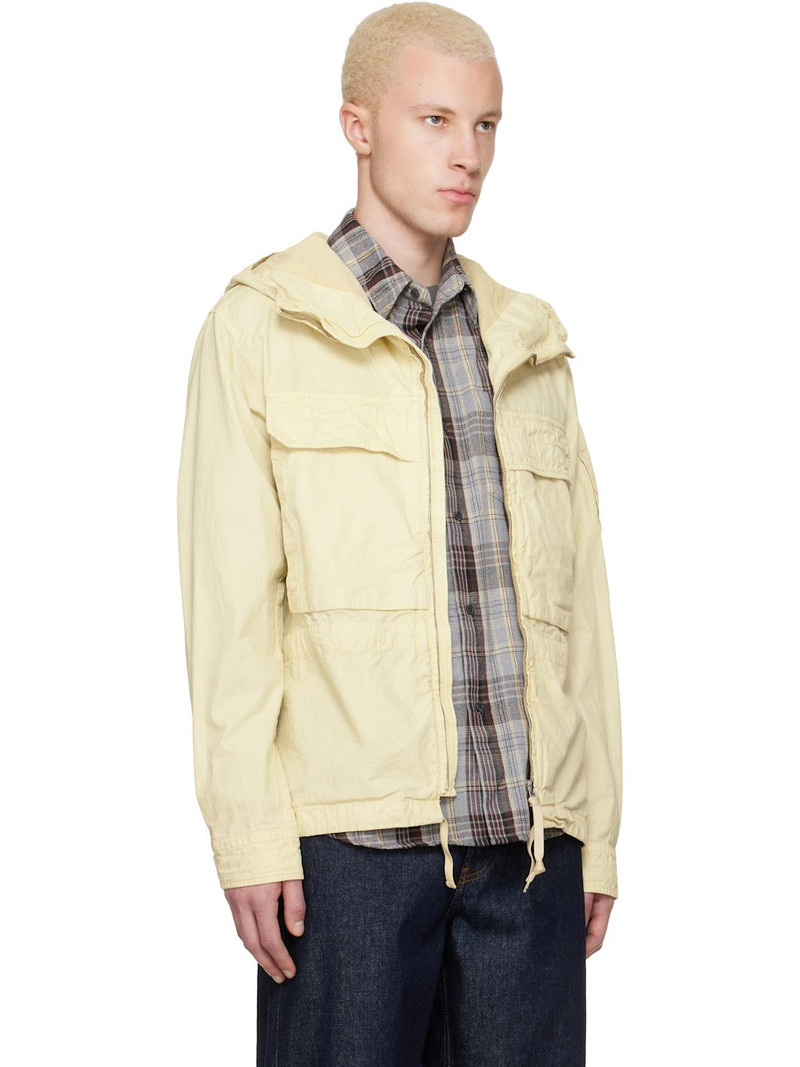 Beige Micro-Reps Hooded Lens Overshirt 2