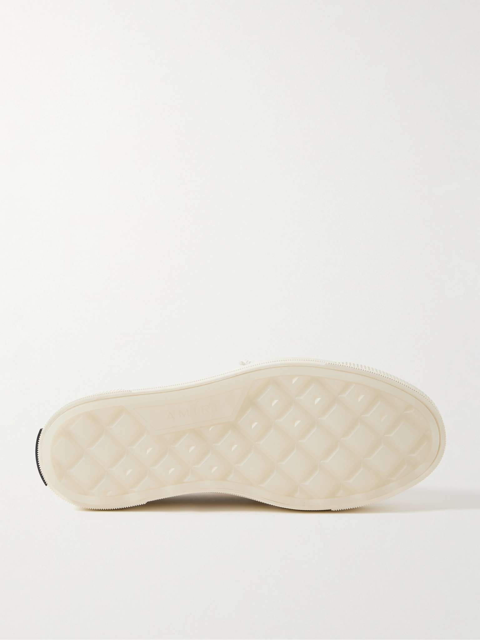 Stars Court Leather and Rubber-Trimmed Appliquéd Canvas Sneakers - 3