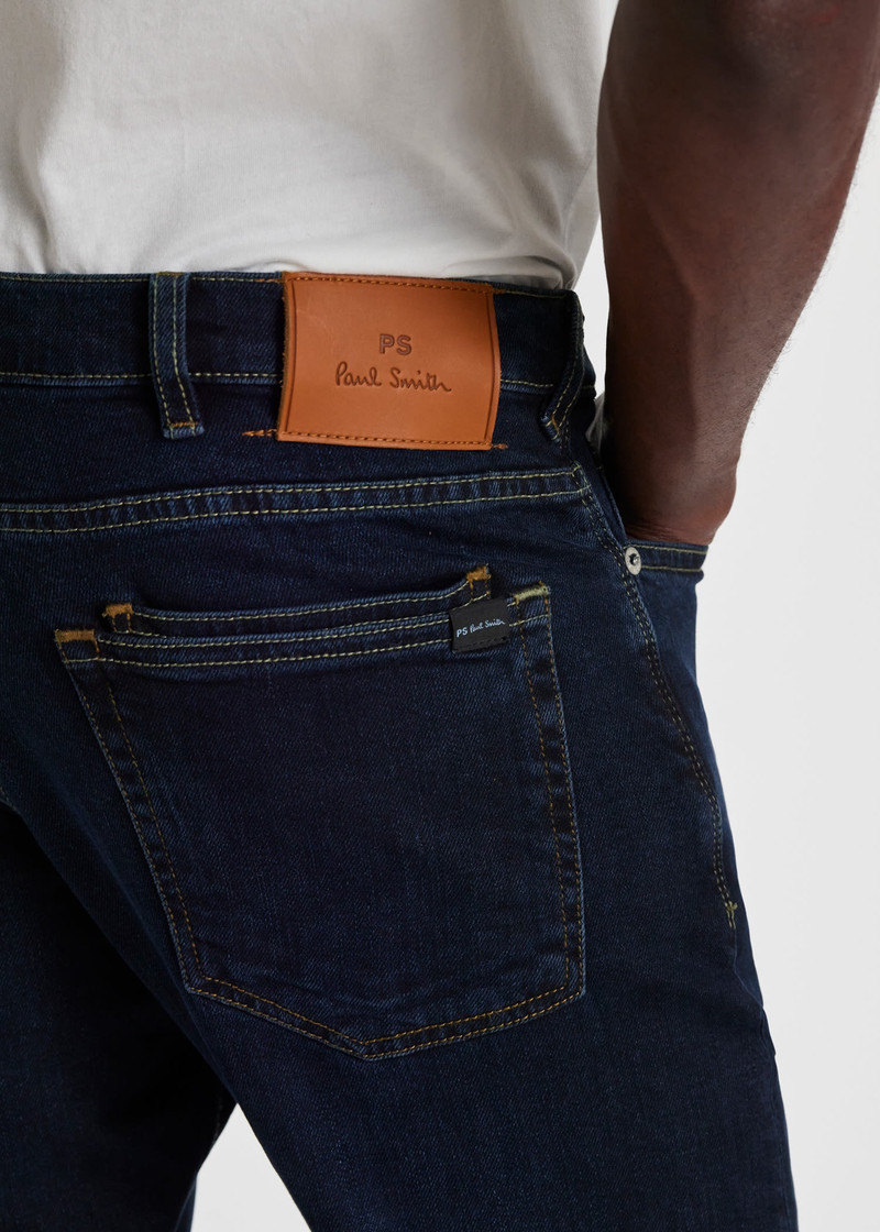 Standard-Fit Dark-Wash Jeans 7