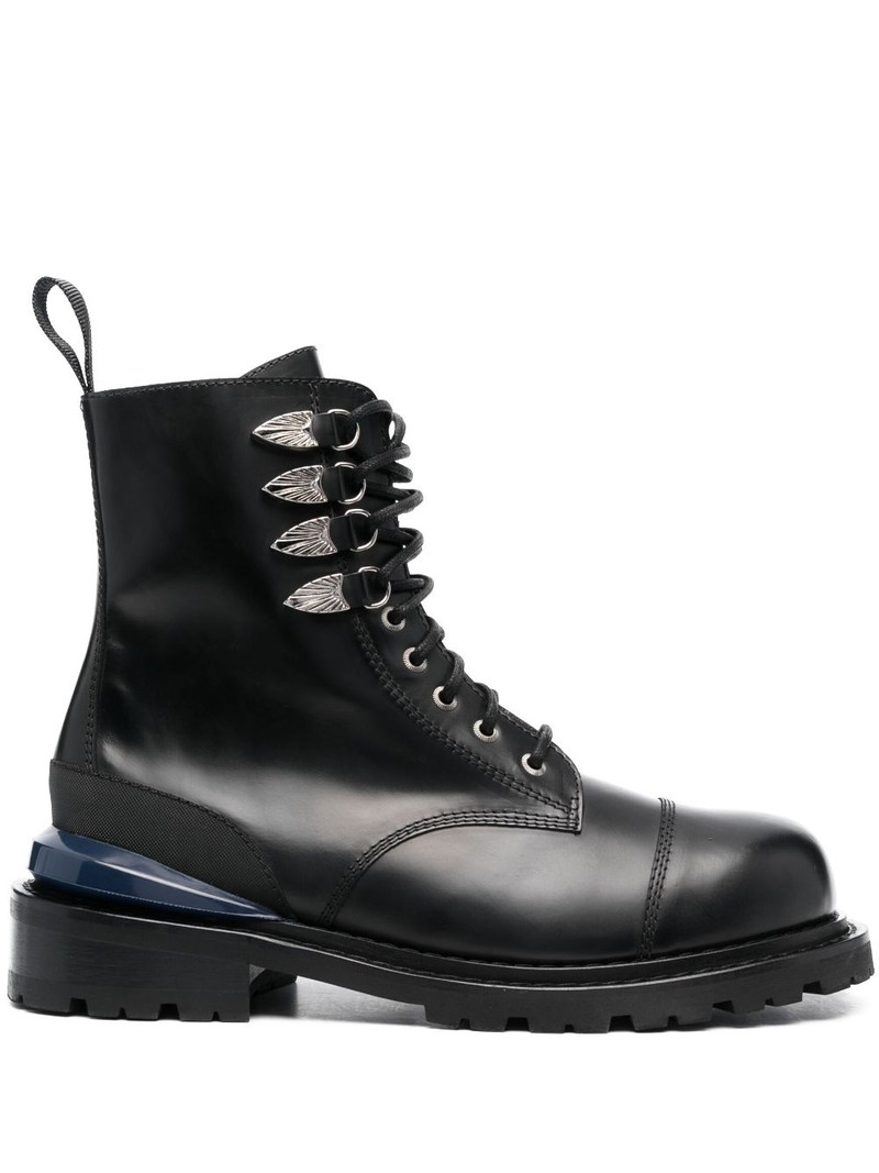 lace-up ankle leather boots 1