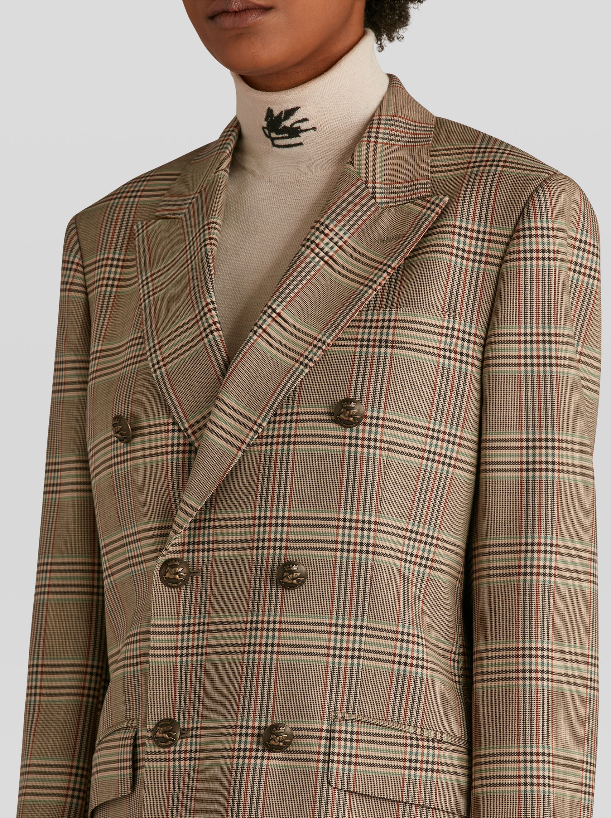 DOUBLE-BREASTED PRINCE OF WALES JACKET - 2