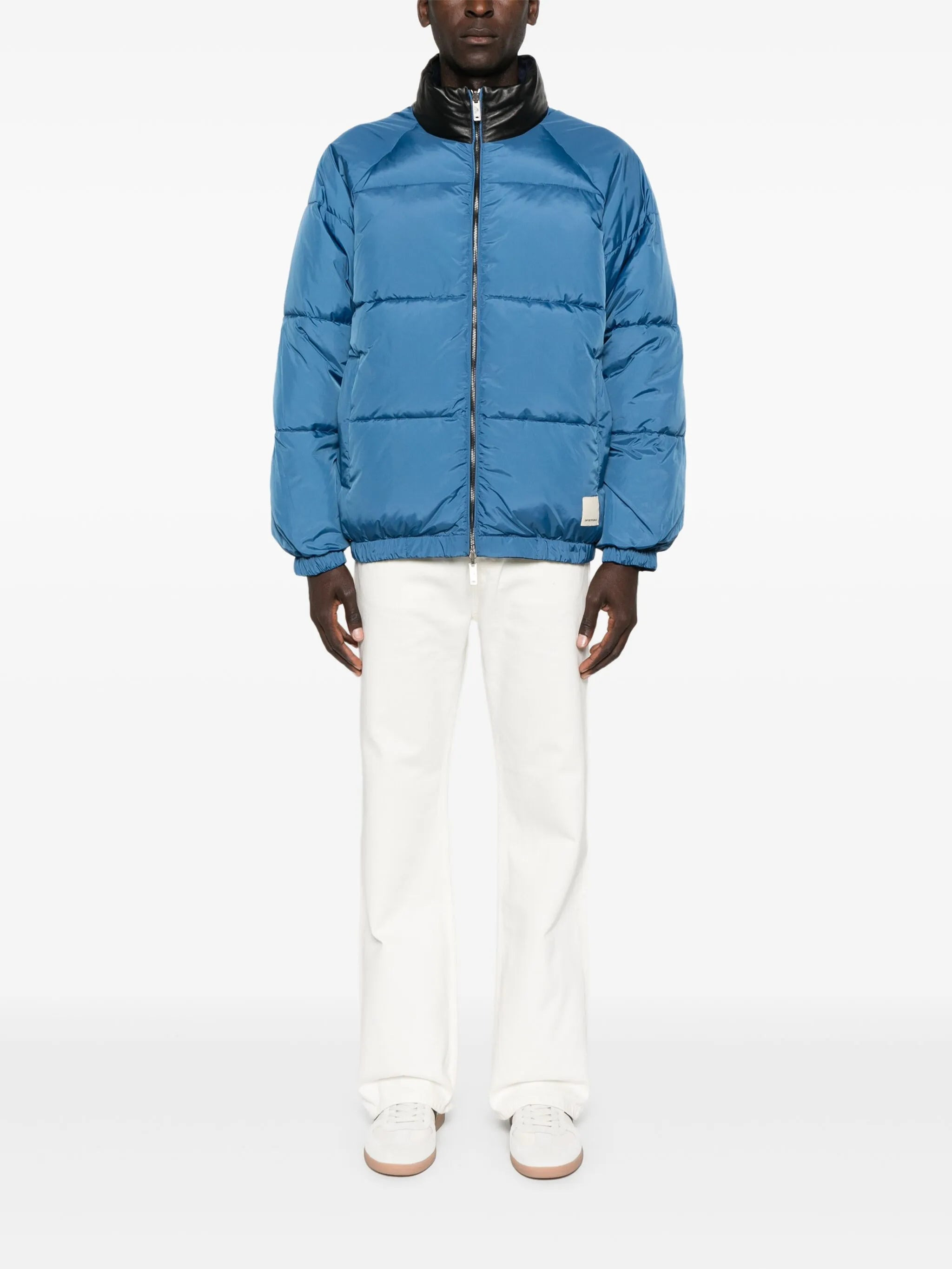 Emporio Armani Tonal-logo Press-studs Jacket - 6