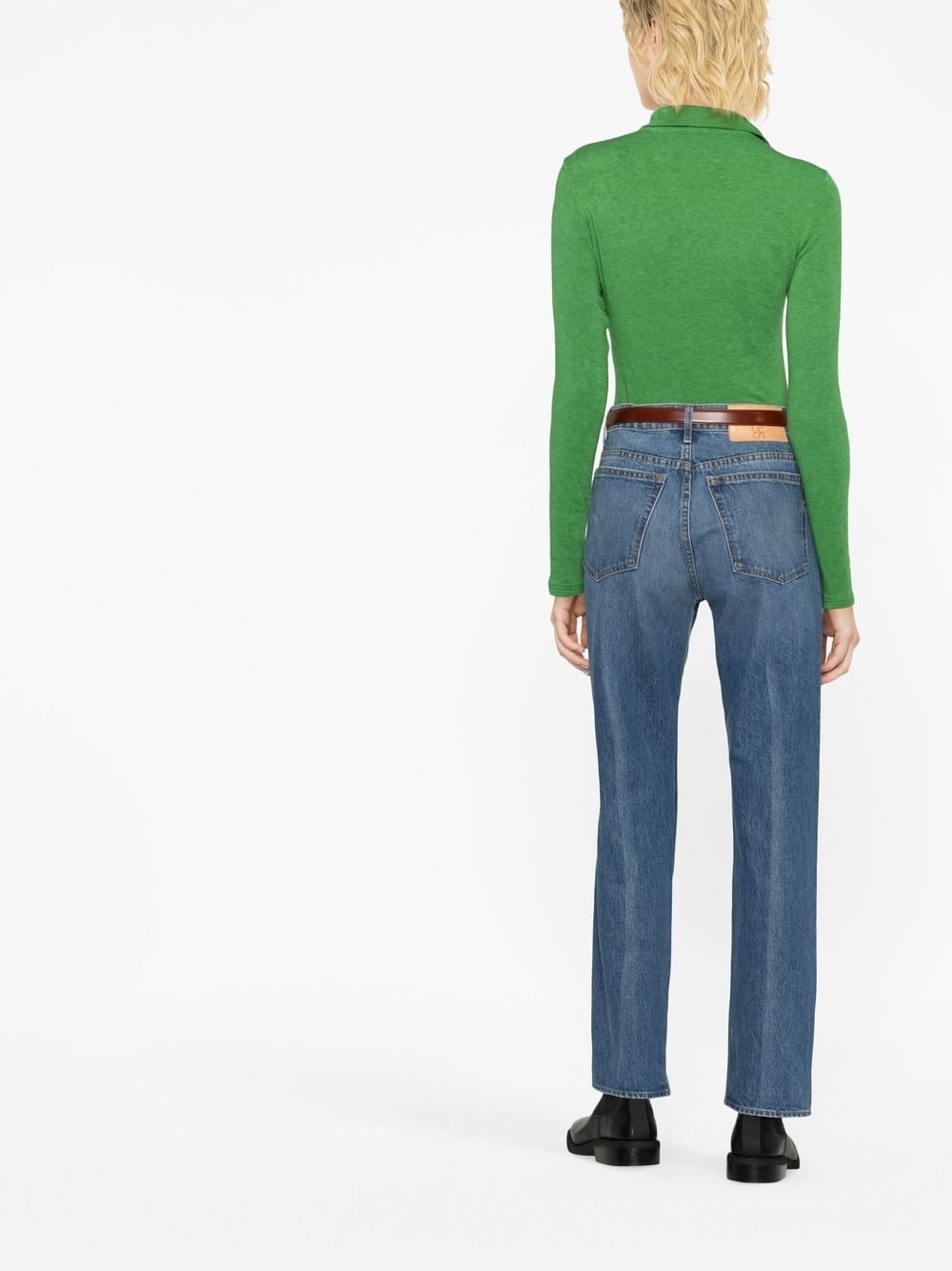 straight-leg cut jeans - 3