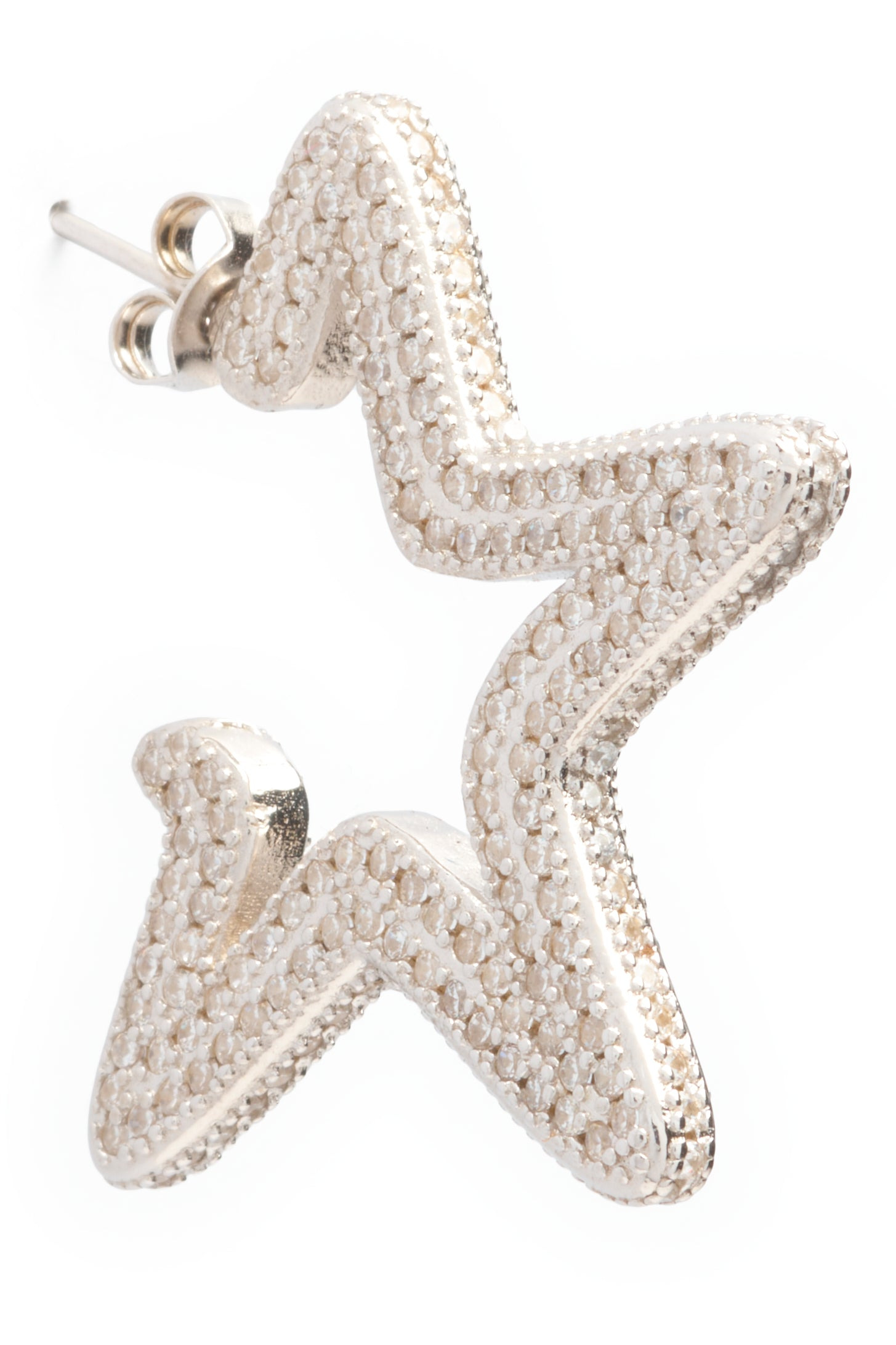 CRYSTAL CLEAR SUPER STAR HOOPS - 3