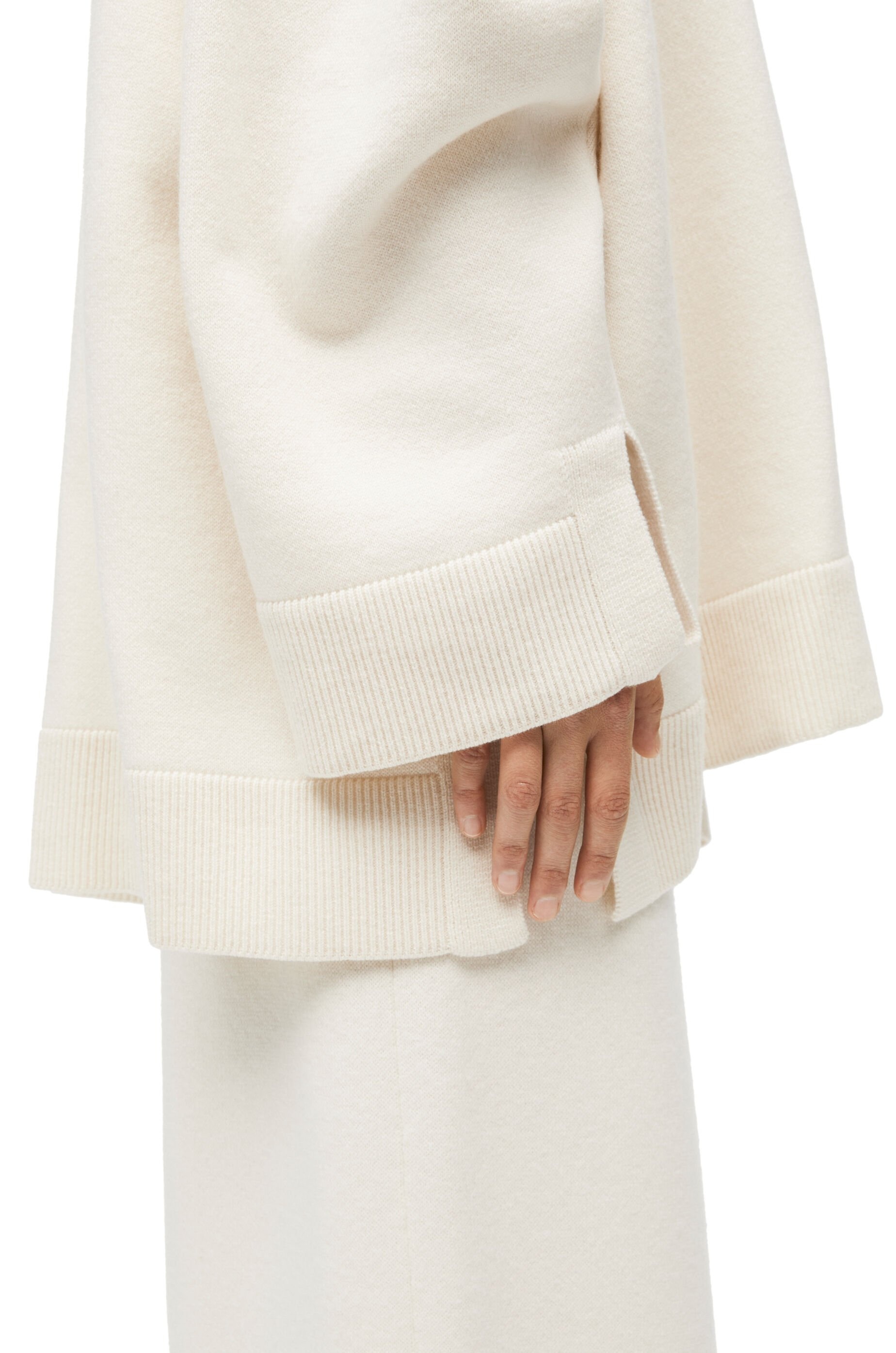 Open back sweater in cashmere - 5