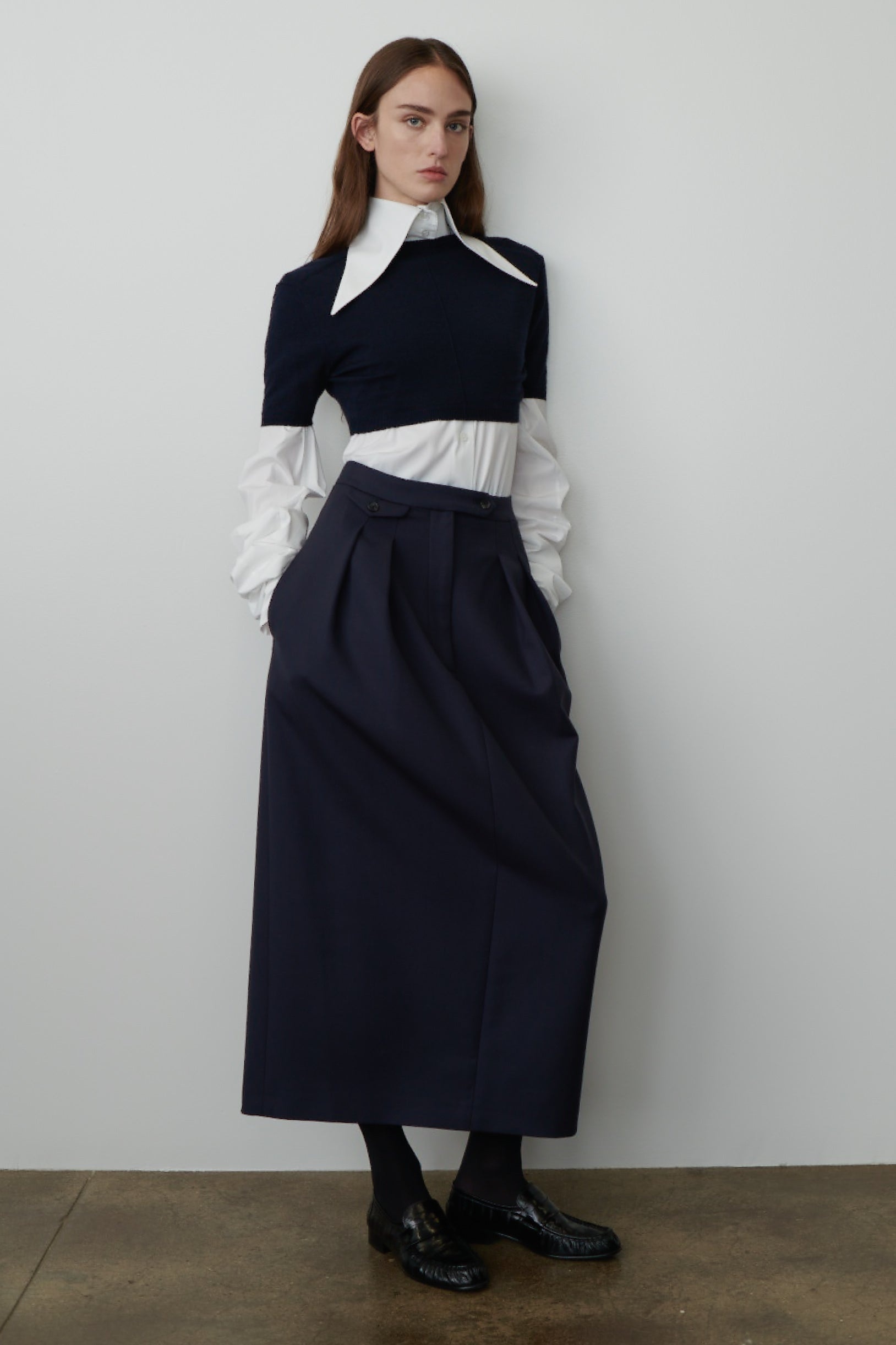 Vic Top in Wool and Silk - 5