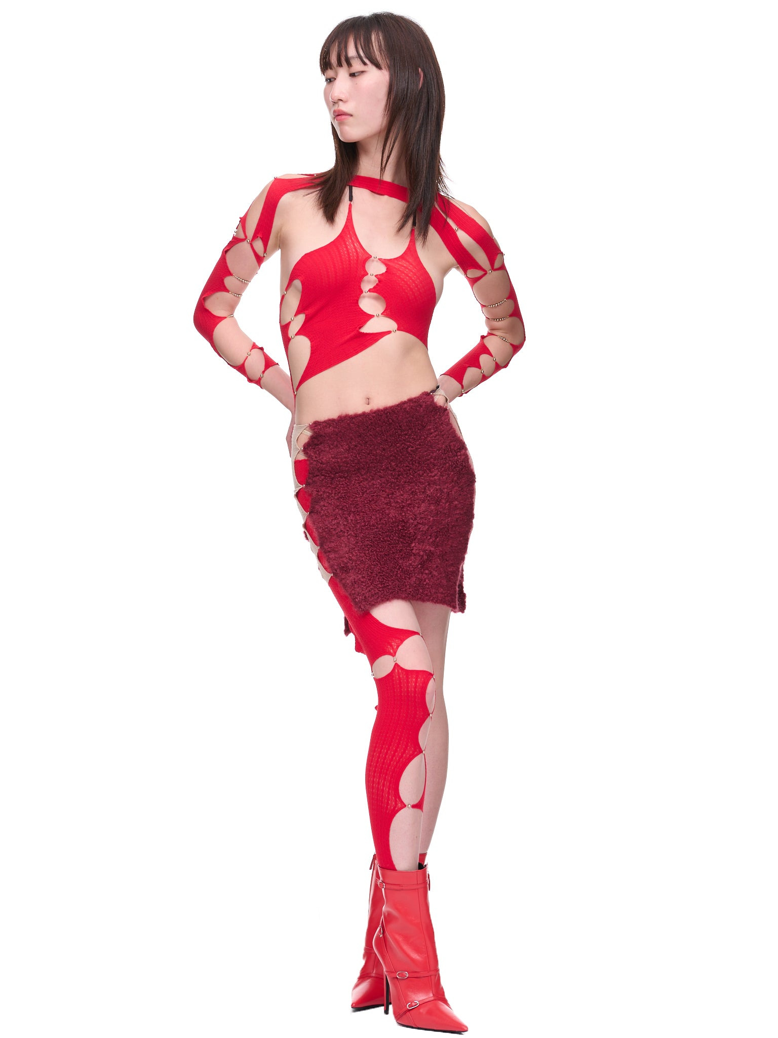 Cut-Out Bodysuit Top - 7