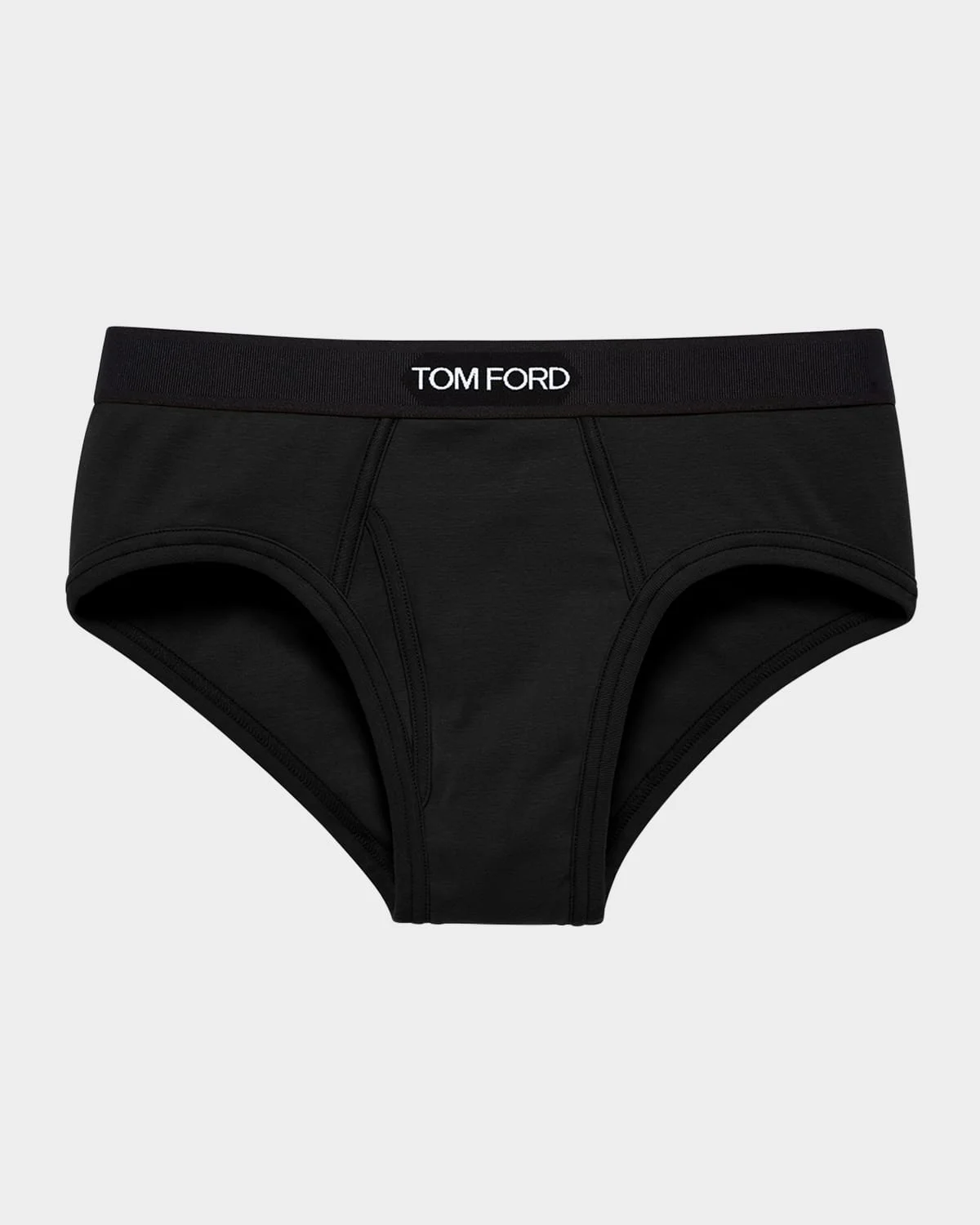 Men's Jacquard Logo Cotton Briefs - 1