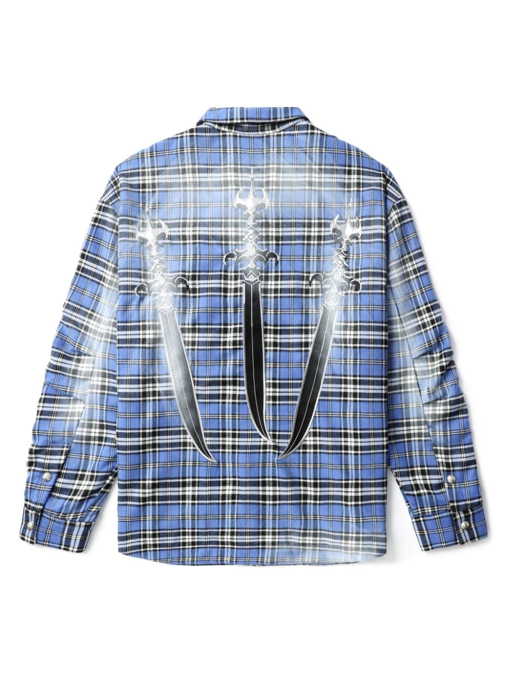 check-pattern shirt - 6