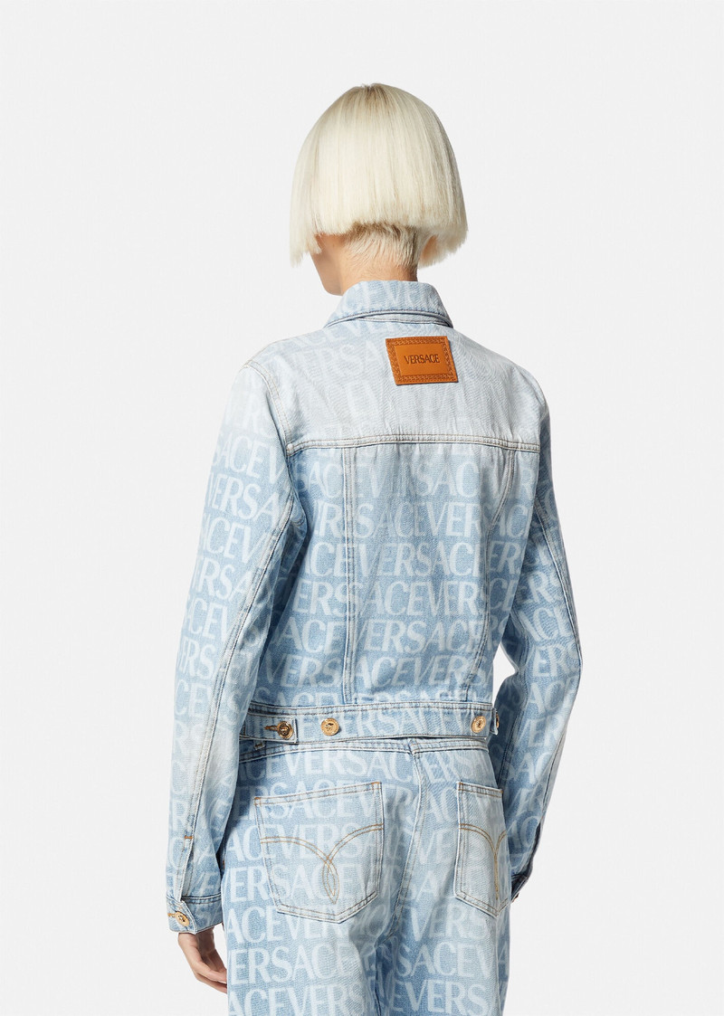 Versace Allover Denim Jacket 4