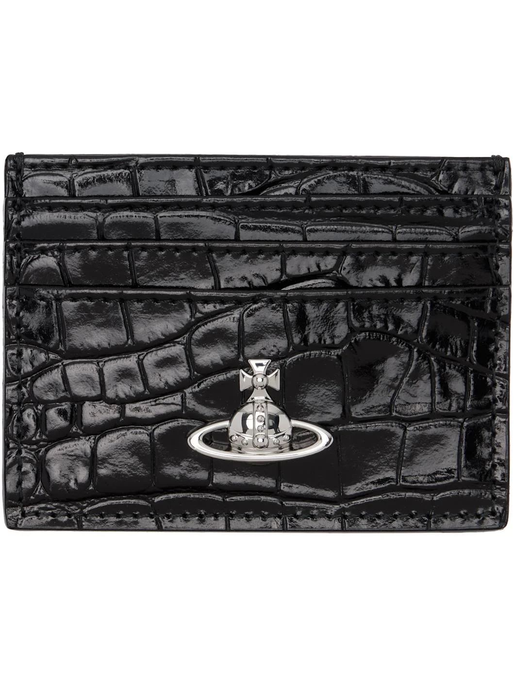 Black Flat Card Holder - 1