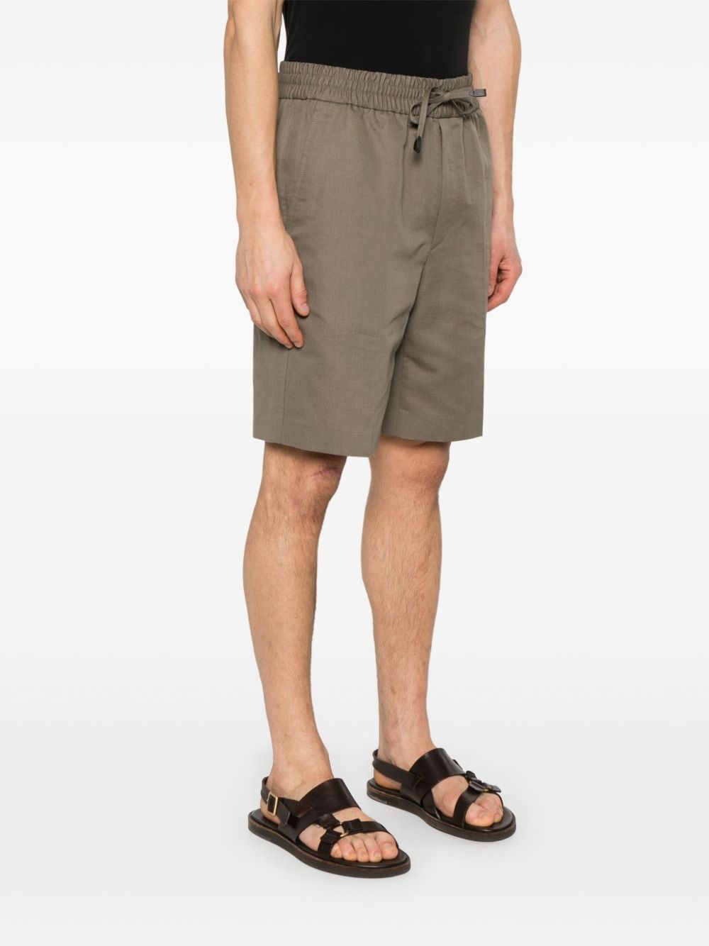 slub-texture shorts - 3