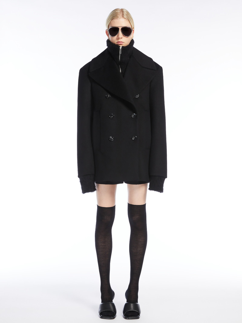Sportmax FALCONE Alpaca-blend boxy sweater outlook