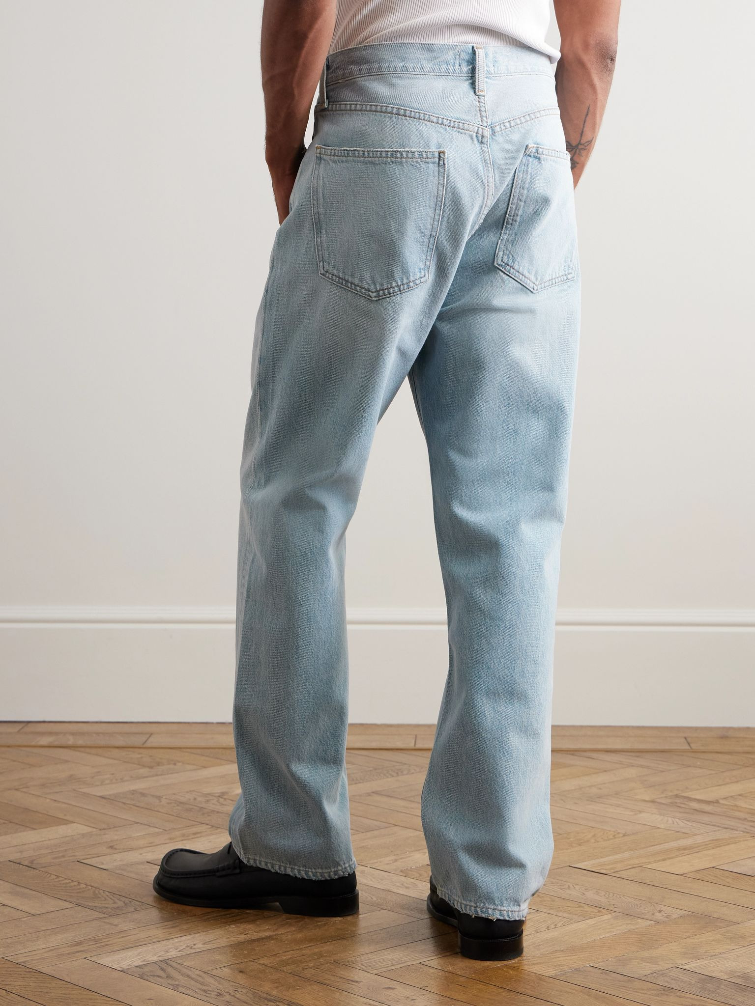 90's Straight-Leg Jeans Blue - 4