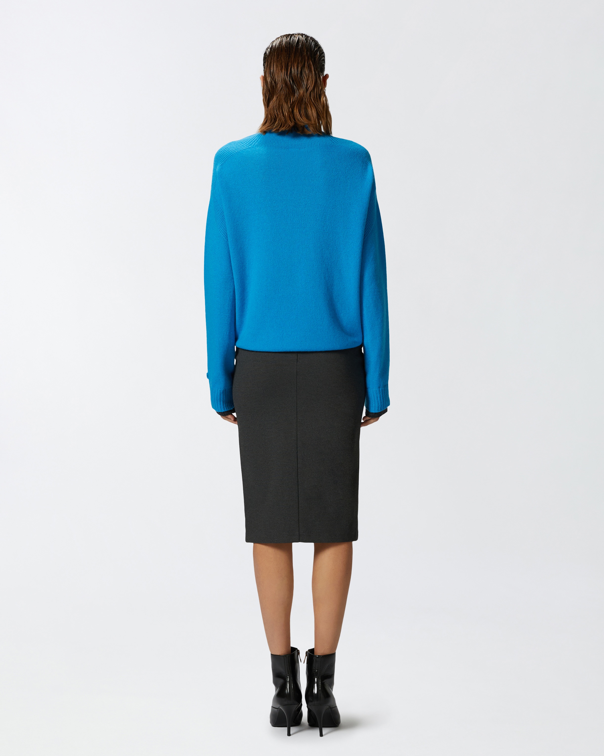 WOOL AND CASHMERE SWEATER WITH STAND-UP COLLAR - 4