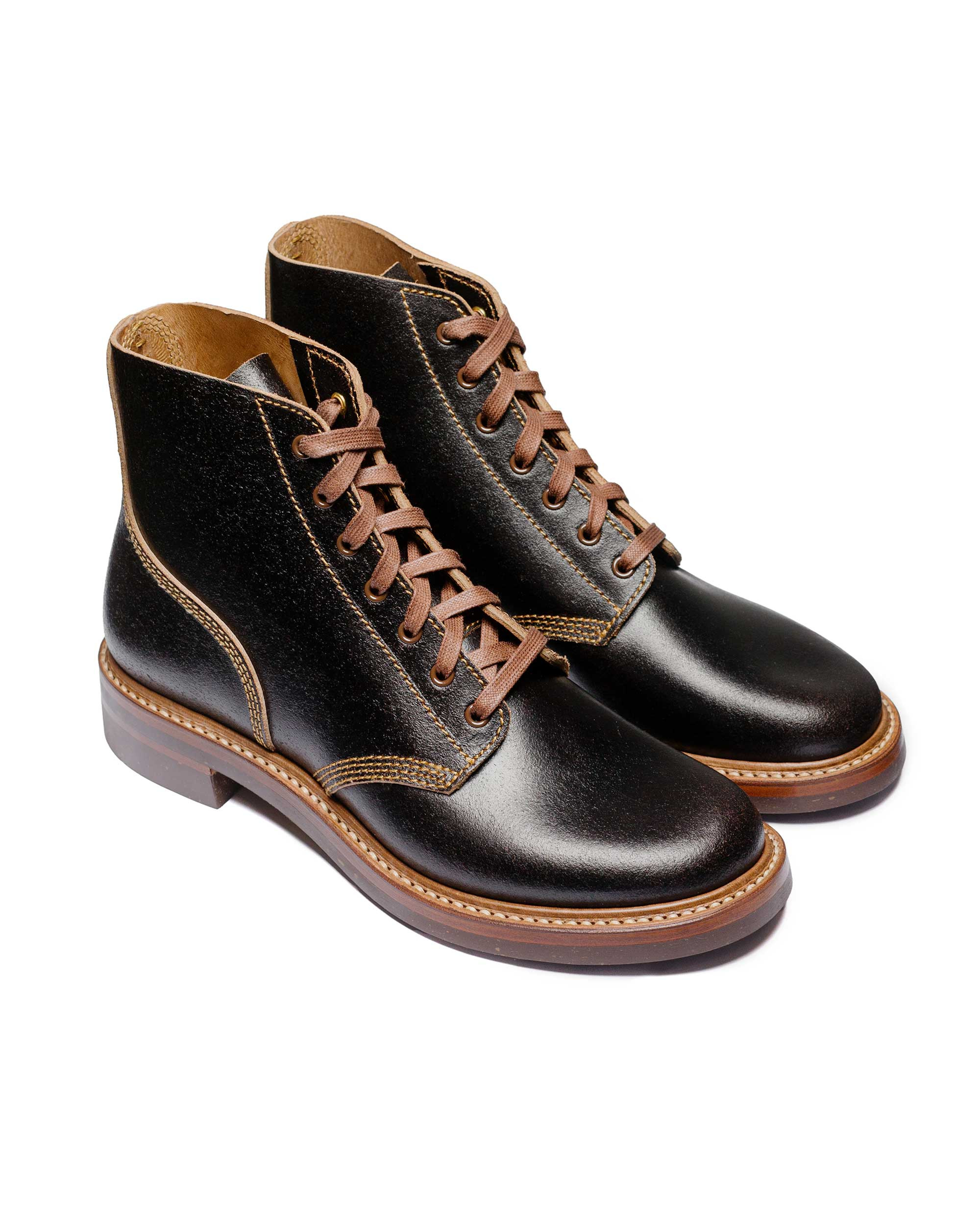M-43 Service Shoes Horween Waxed Flesh Dark Brown - 2