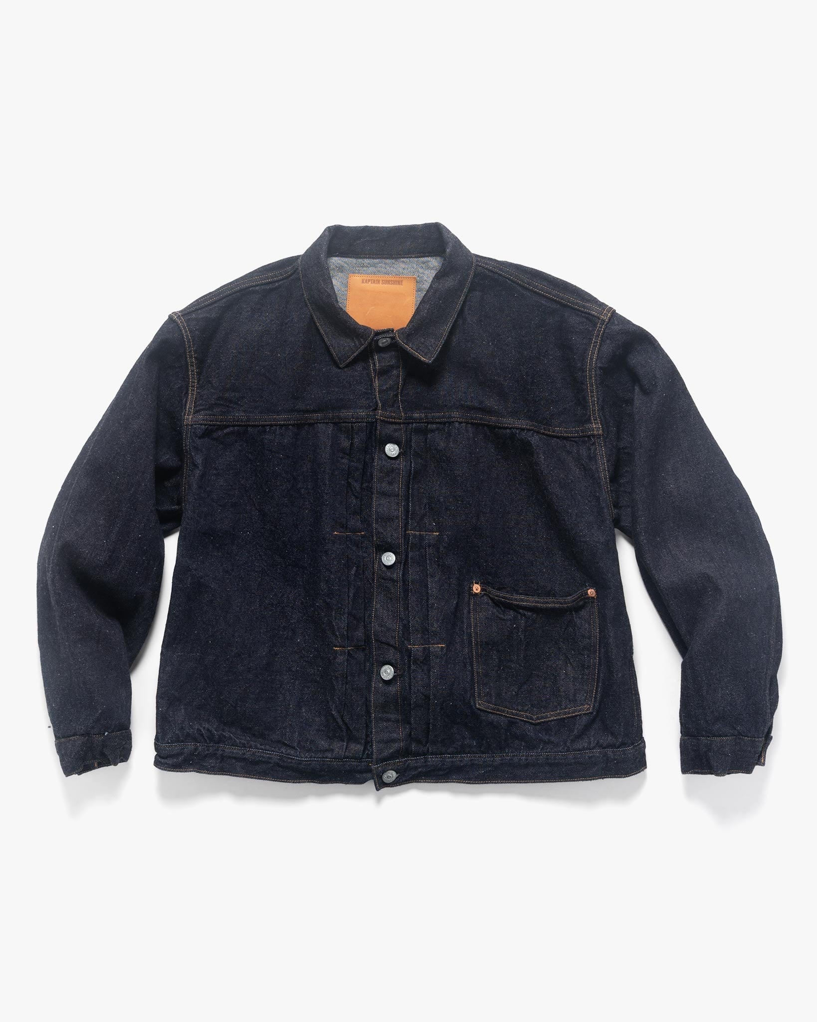 KAPTAIN SUNSHINE Denim Tracker 2P Jacket Indigo One Wash