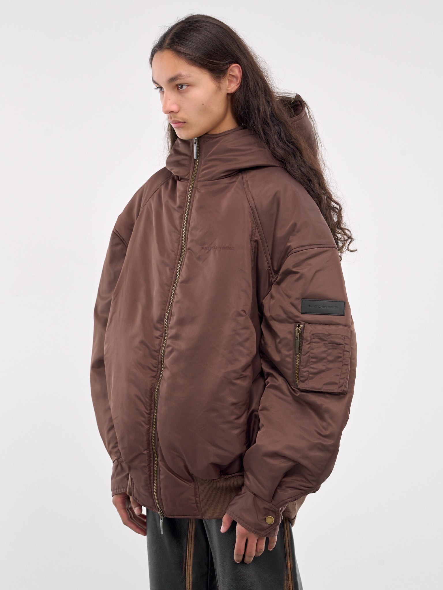 Oversized Nylon Puffer Jacket - 2